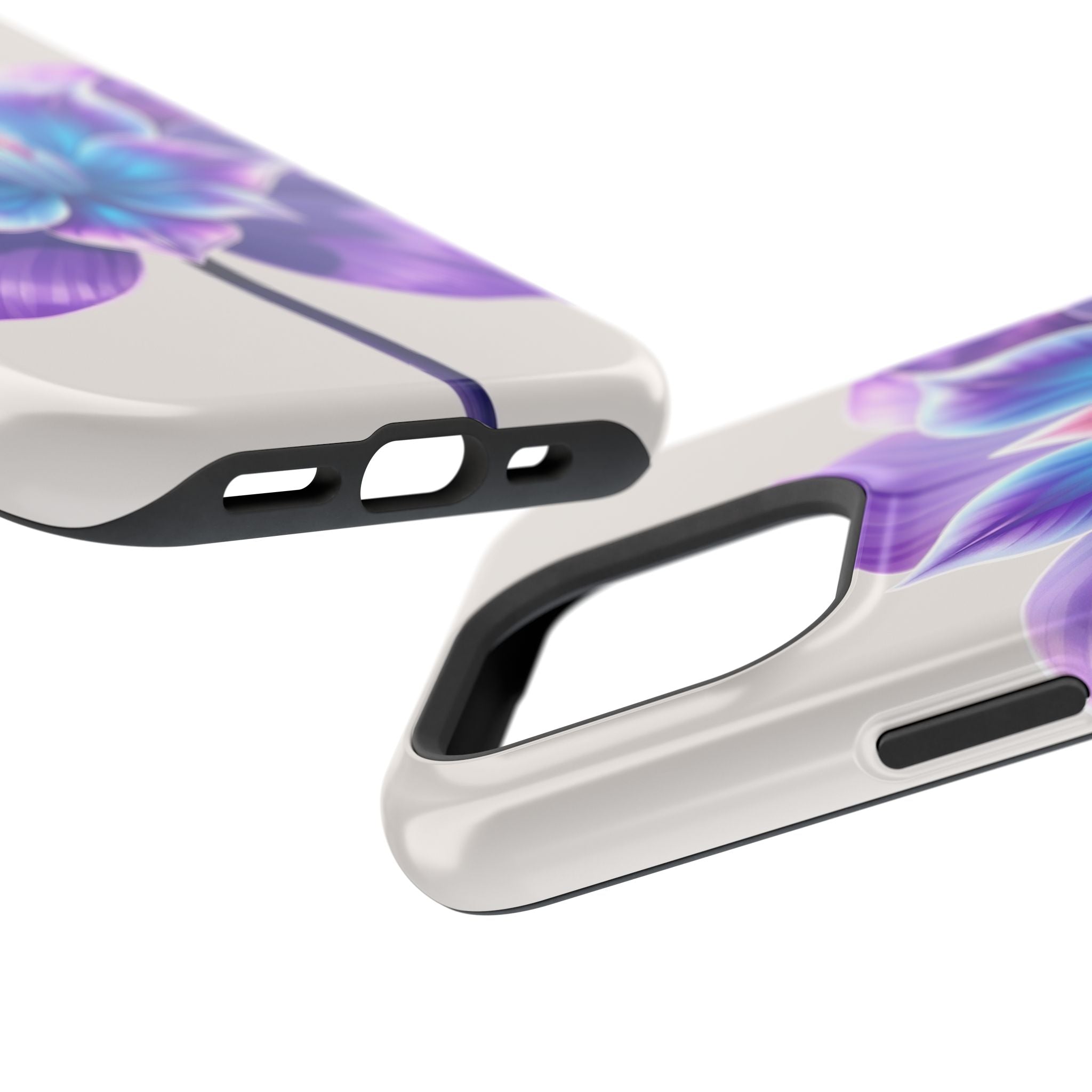 iPhone Dreamy Neon Floral Design 10 Slim Everyday Designer Case · iPhone Case