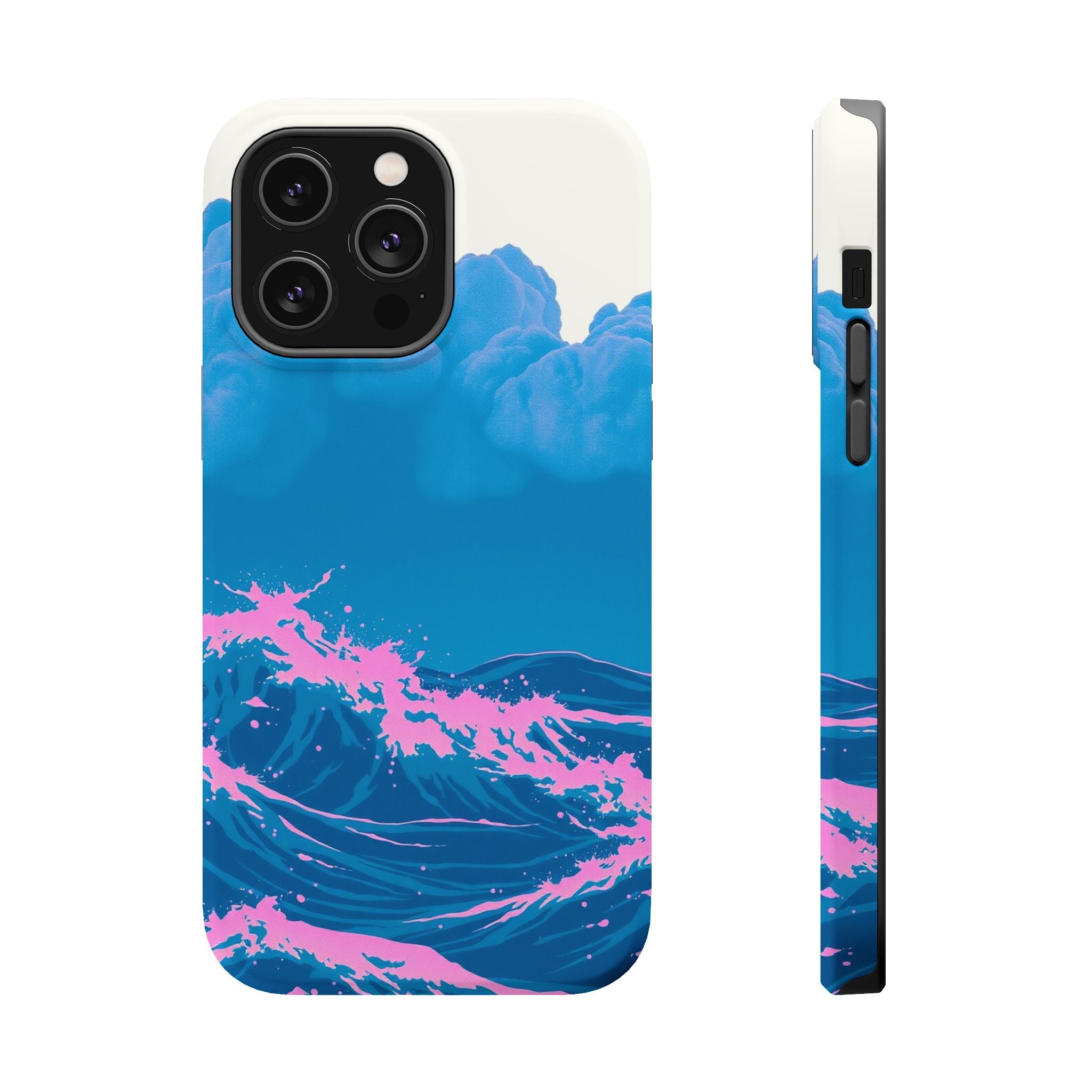iPhone Storm at Sea Risograph Print Slim Everyday Designer Case · iPhone Case