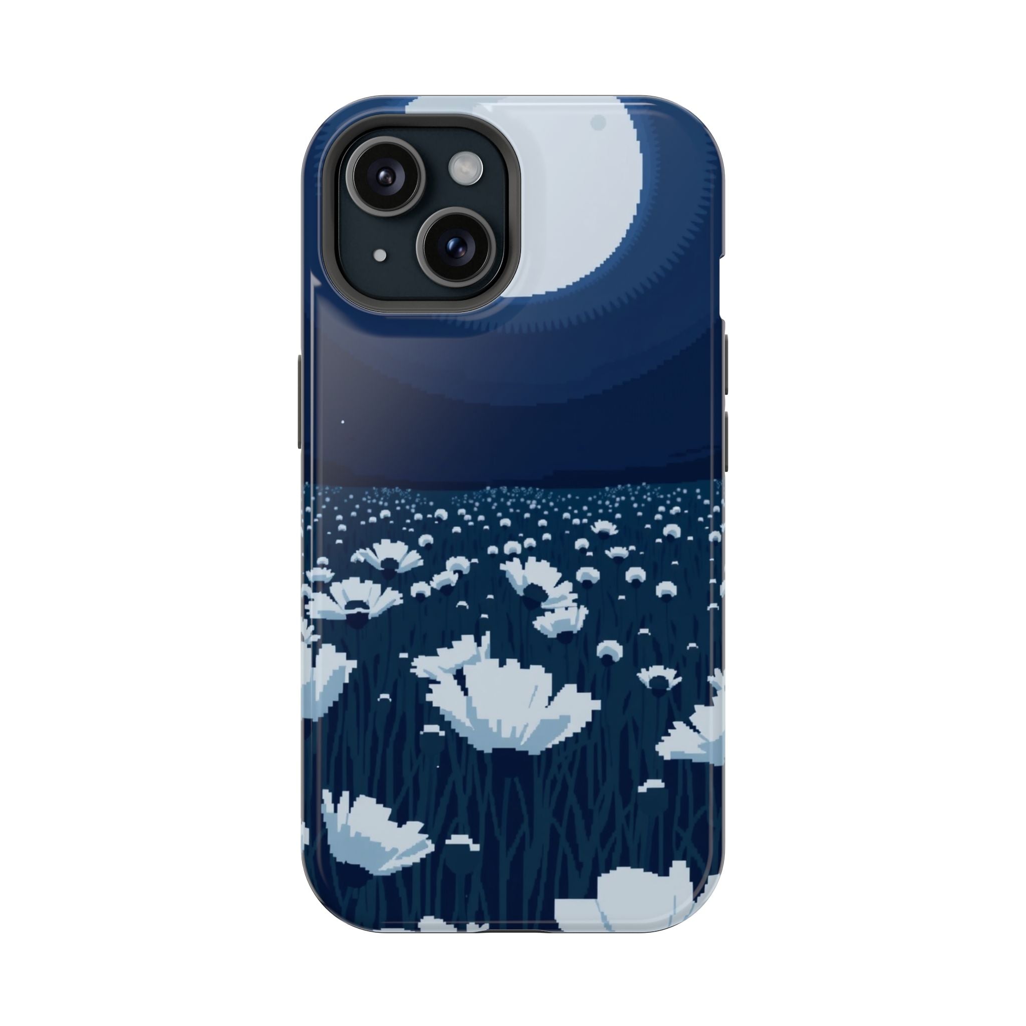iPhone Poppy Field Pixel Art -Bit Bold Modern Everyday Snap Case · iPhone Case