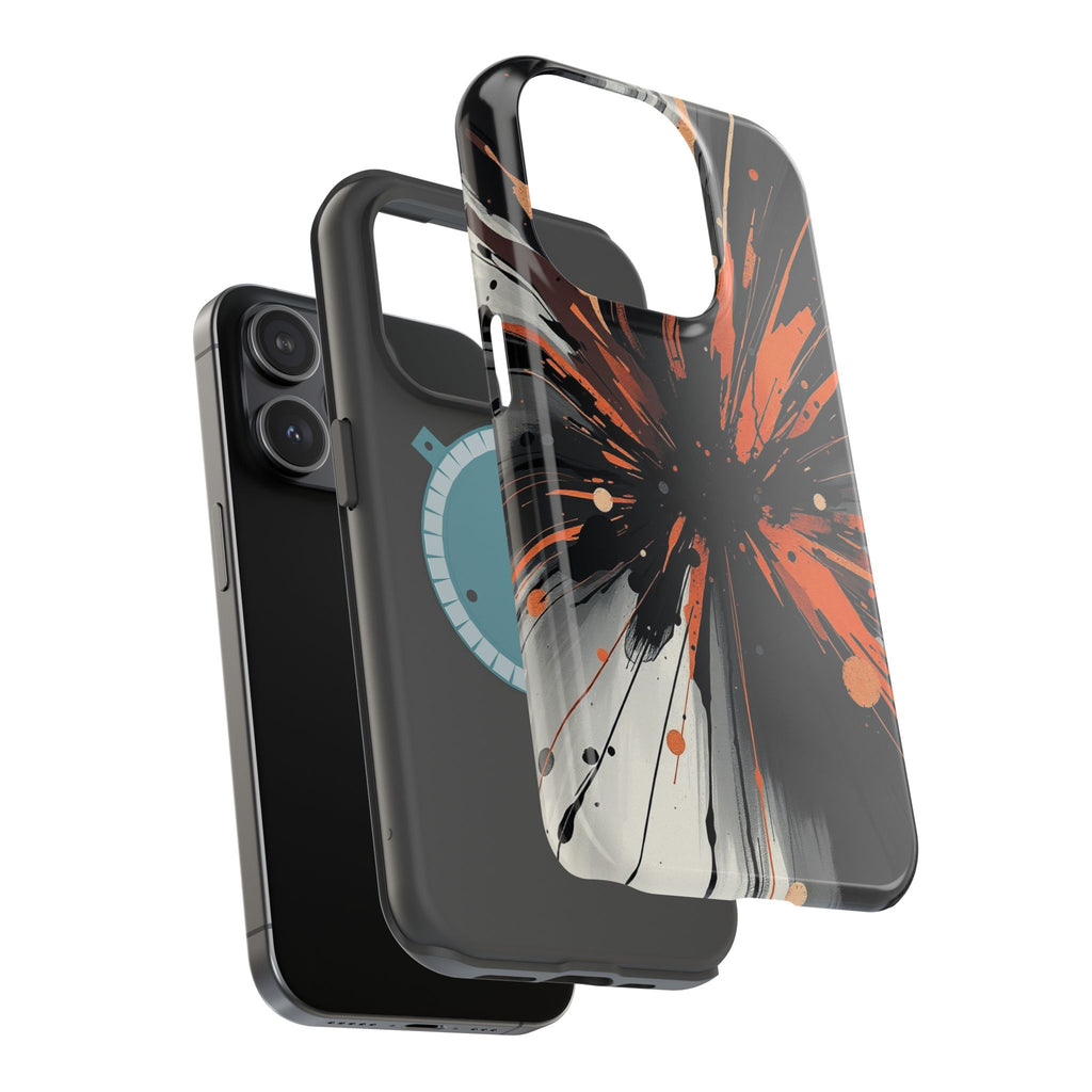 iPhone Charcoal And Copper Abstract Expressionist iPhone Burst Slim · iPhone Cas