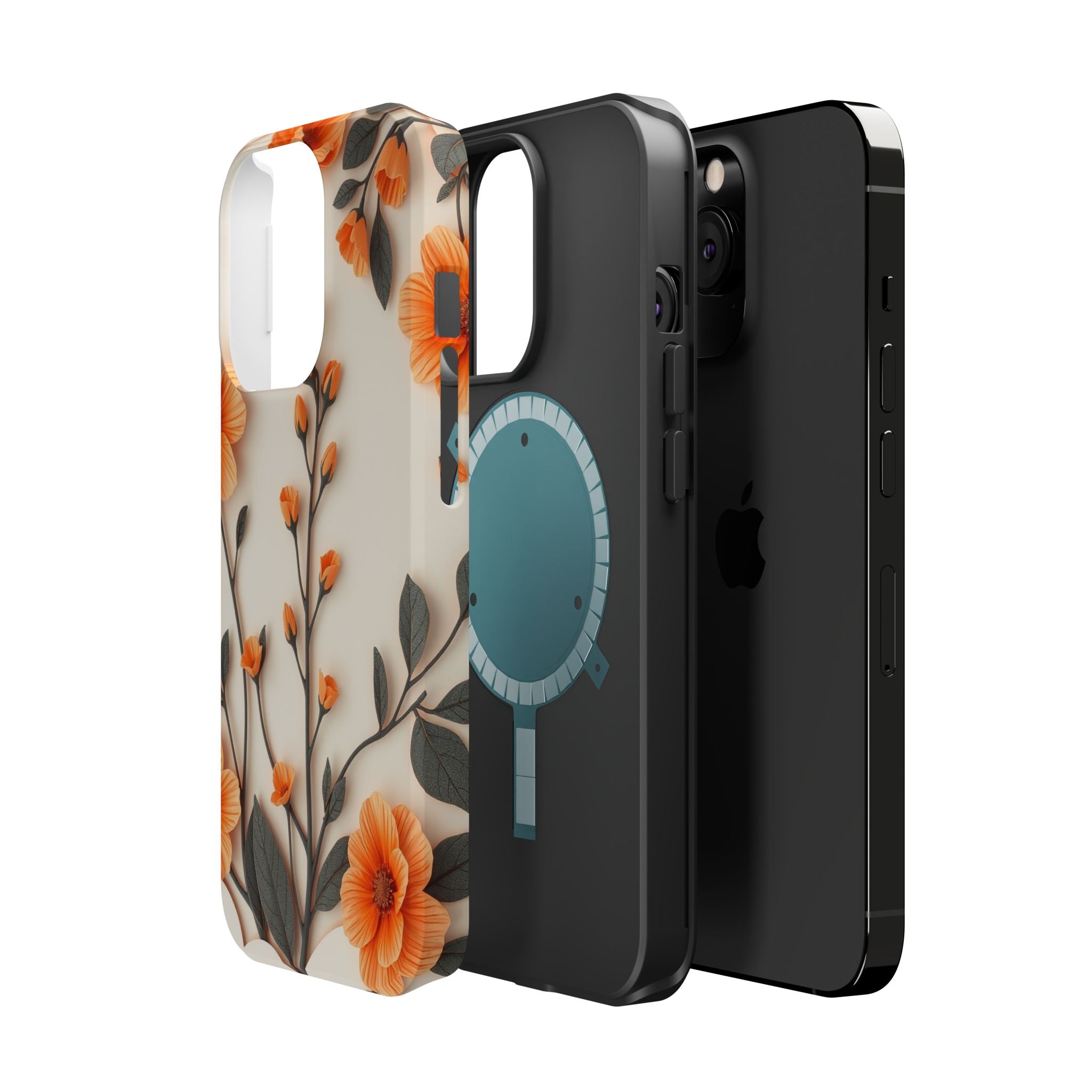 iPhone Vintage Botanical Print Paper Cut Art Slim iPhone Everyday · iPhone Case