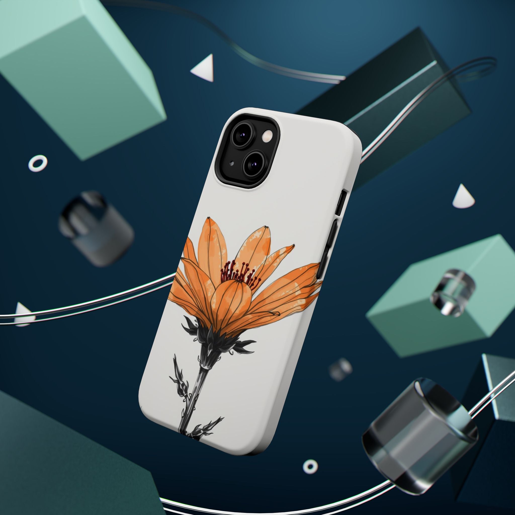 iPhone Earthy Desert Flower Design Bold Modern Everyday Snap Case · iPhone Case