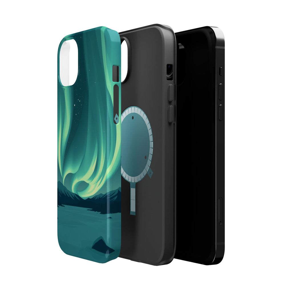 iPhone Northern Lights Abstract Geometric Slim iPhone Everyday Designer · iPhone