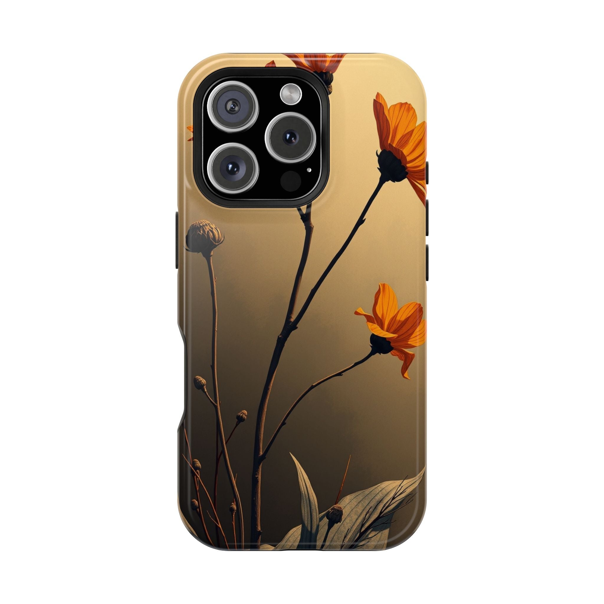 iPhone Burnt Orange And Sand Botanical Illustration Gal Slim Snap Case · iPhone
