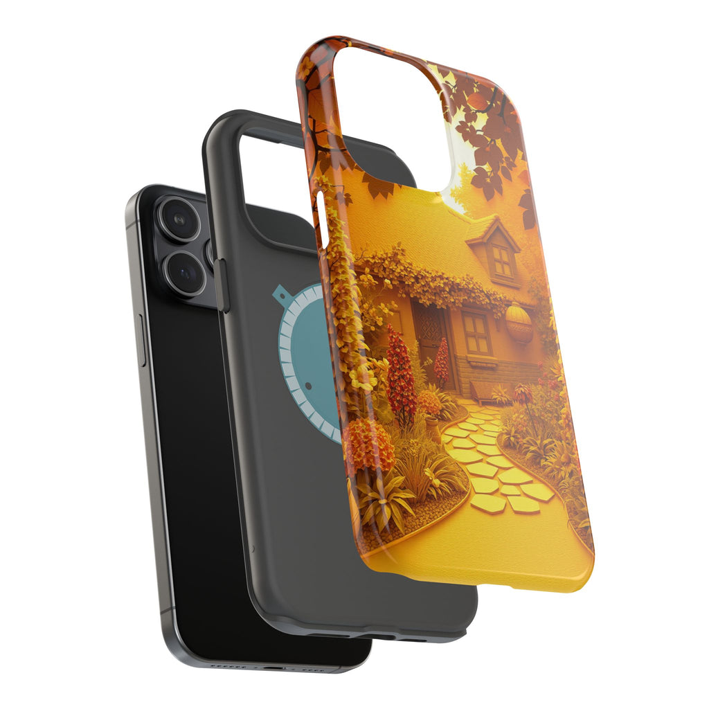 iPhone Vibrant Cottage Garden Design Slim Everyday Designer Case · iPhone Case