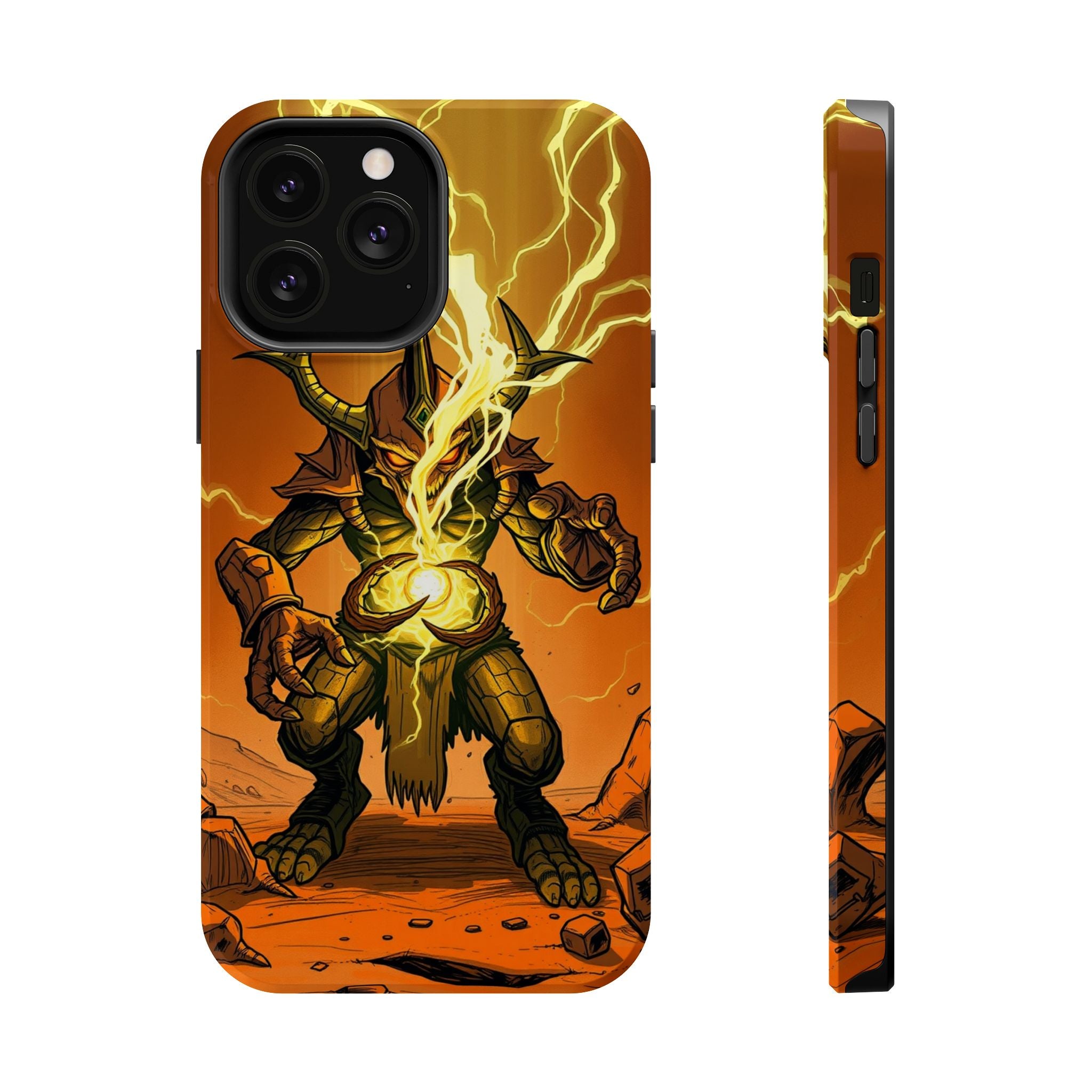 iPhone Burnt Orange And Sand Chaos Goblin Energy Clean Minimal Snap Case · iPhon