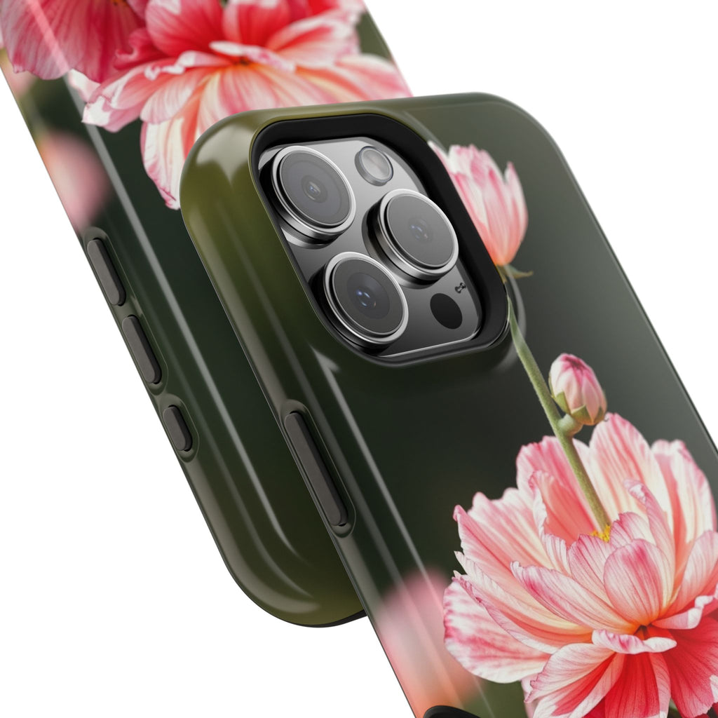 iPhone Ranunculus Stack Vibrant Watercolor Slim Snap Case · iPhone Case