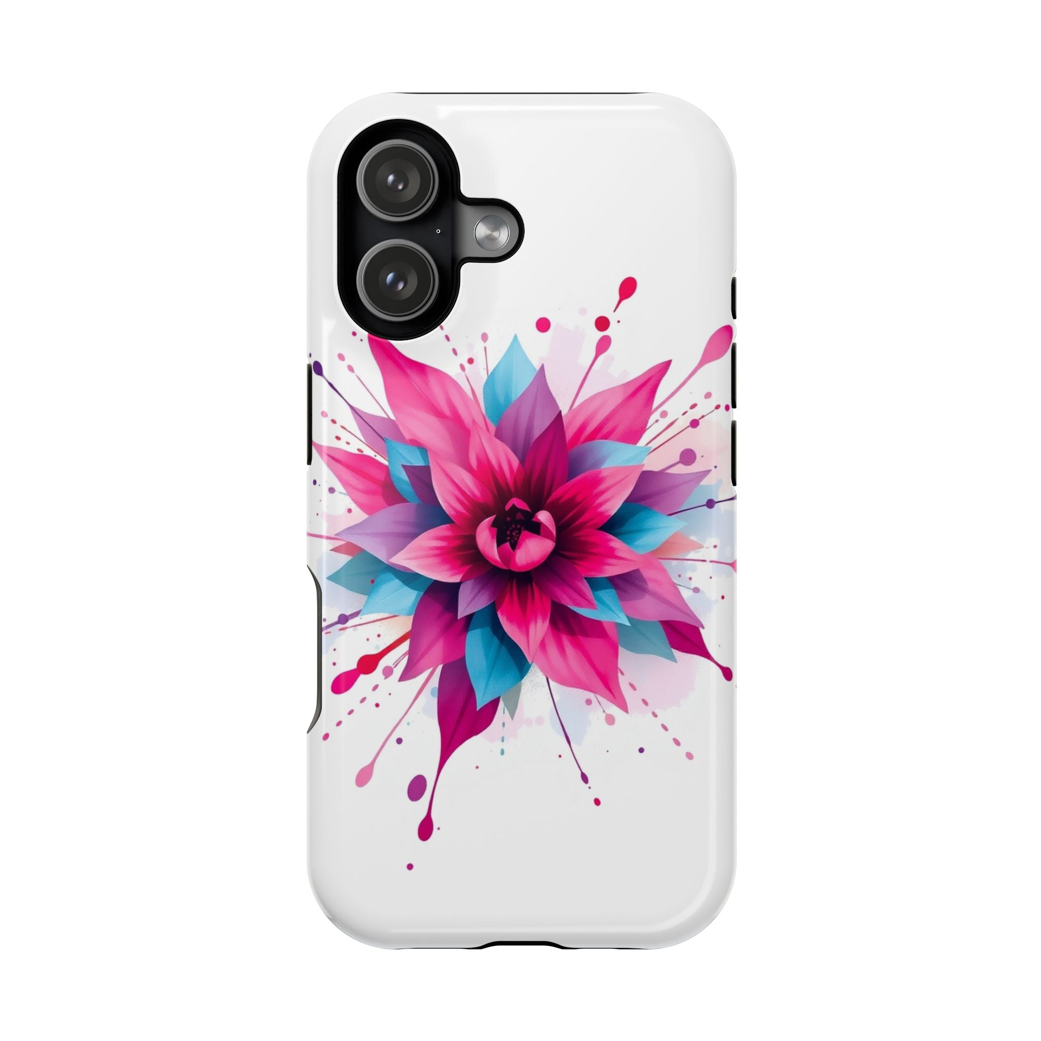 iPhone Floral Watercolor Splash Electric Art Slim iPhone Everyday · iPhone Case