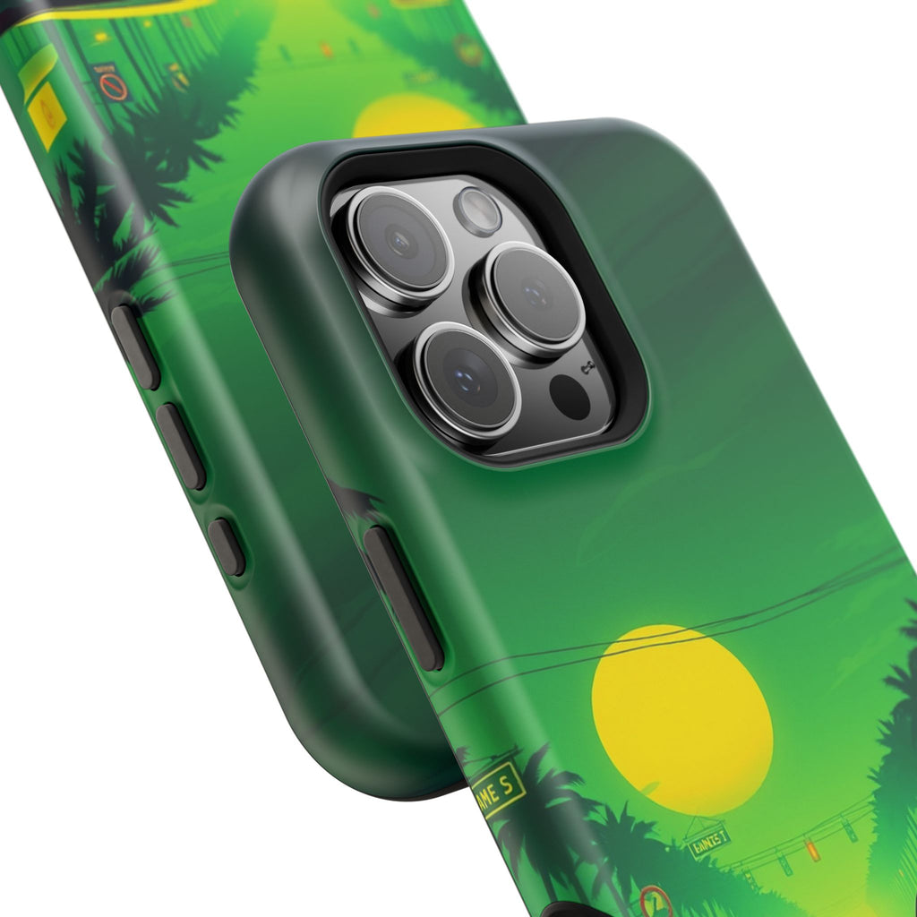 iPhone Dreamy Sunset Drive 80s Design Slim Everyday Designer Case · iPhone Case