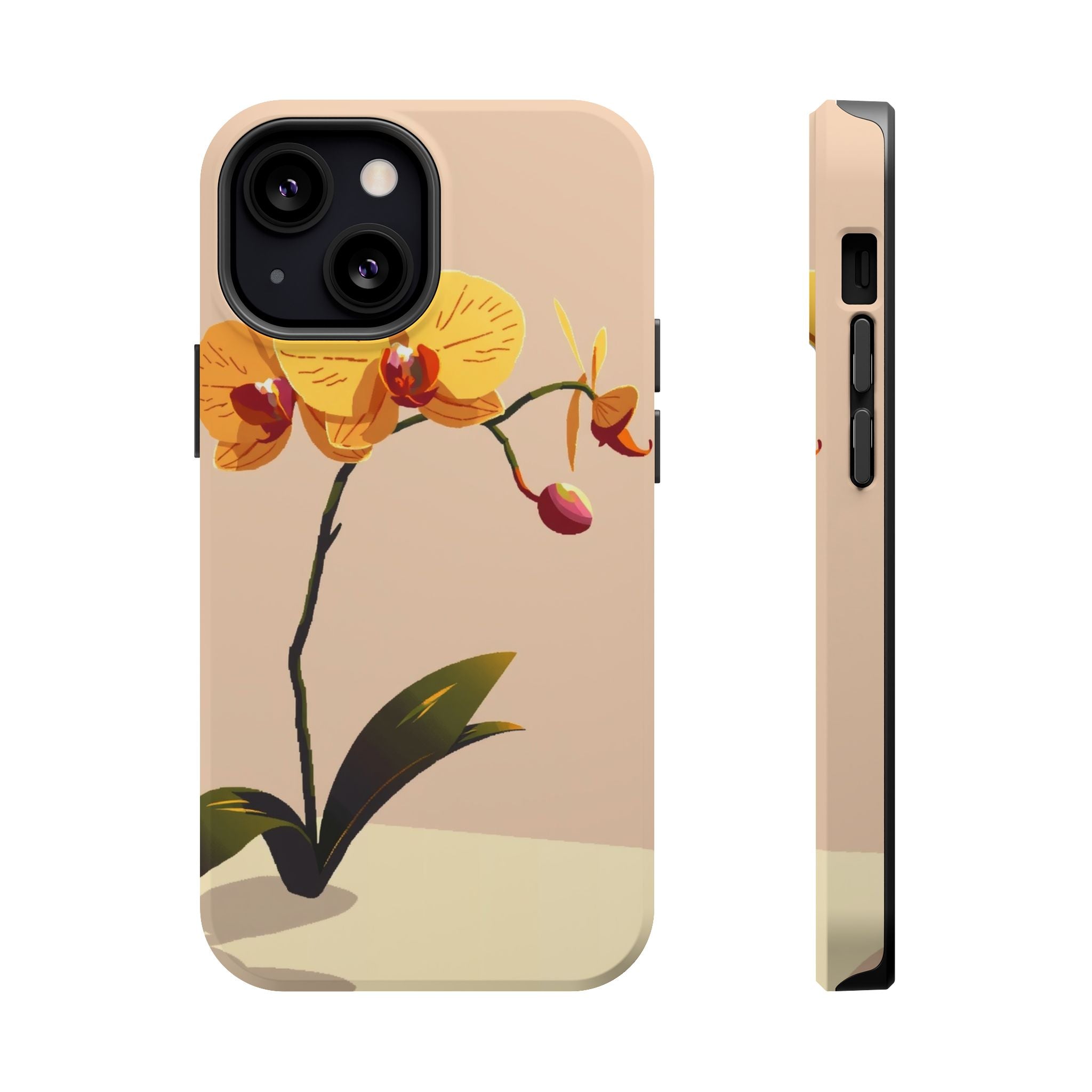 iPhone Orchid Study Pixel Art -Bit Bold Modern Everyday Snap Case · iPhone Case
