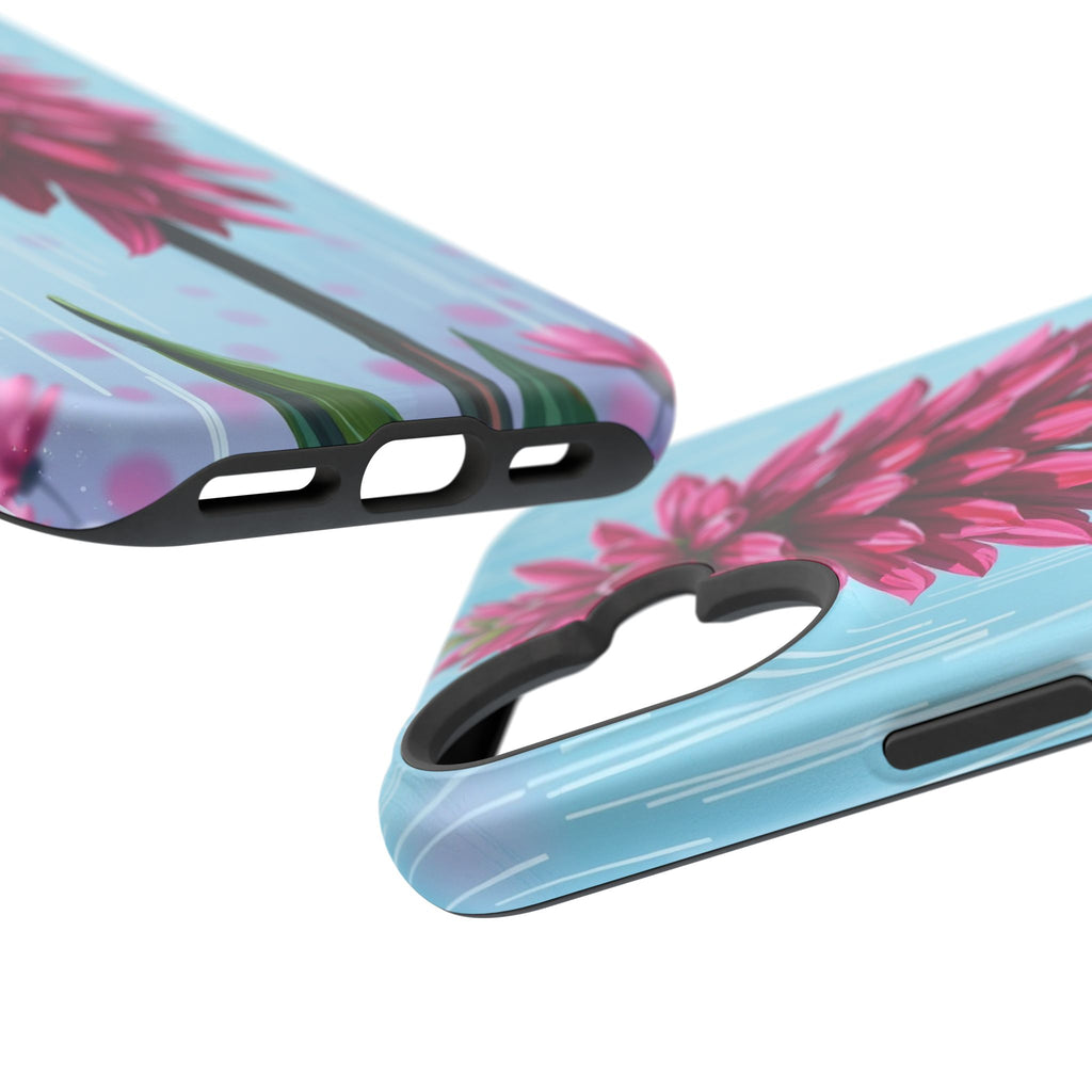 iPhone Cyan And Magenta Spring Shower Bloom Slim iPhone Everyday · iPhone Case