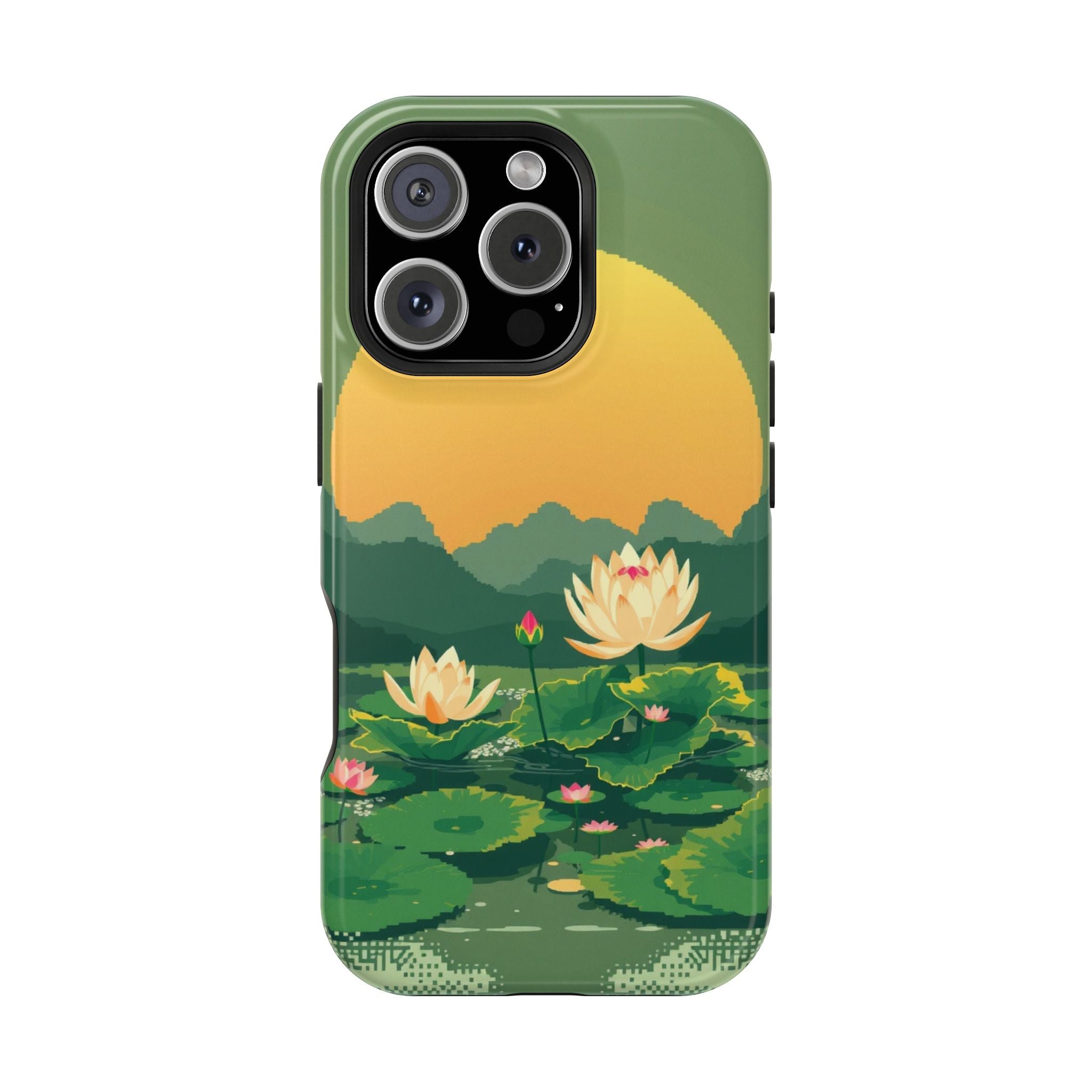 iPhone Lotus Pond Enchanted Art Slim Everyday Designer Case · iPhone Case