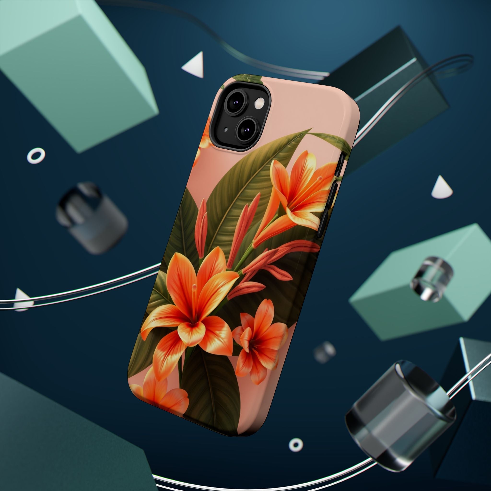 iPhone Tropical Bloom 3D Digital Bold Modern Everyday Snap Case · iPhone Case