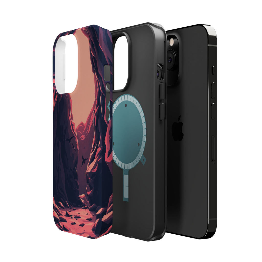 iPhone Rose Pink And Cream Dark Crystal Cave Slim Everyday Designer Case · iPhon