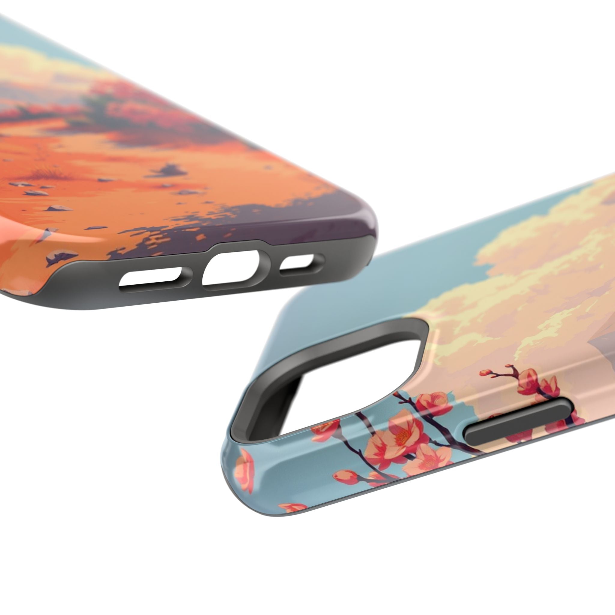 iPhone Burnt Orange And Sand Blossom Trail Slim iPhone Everyday · iPhone Case