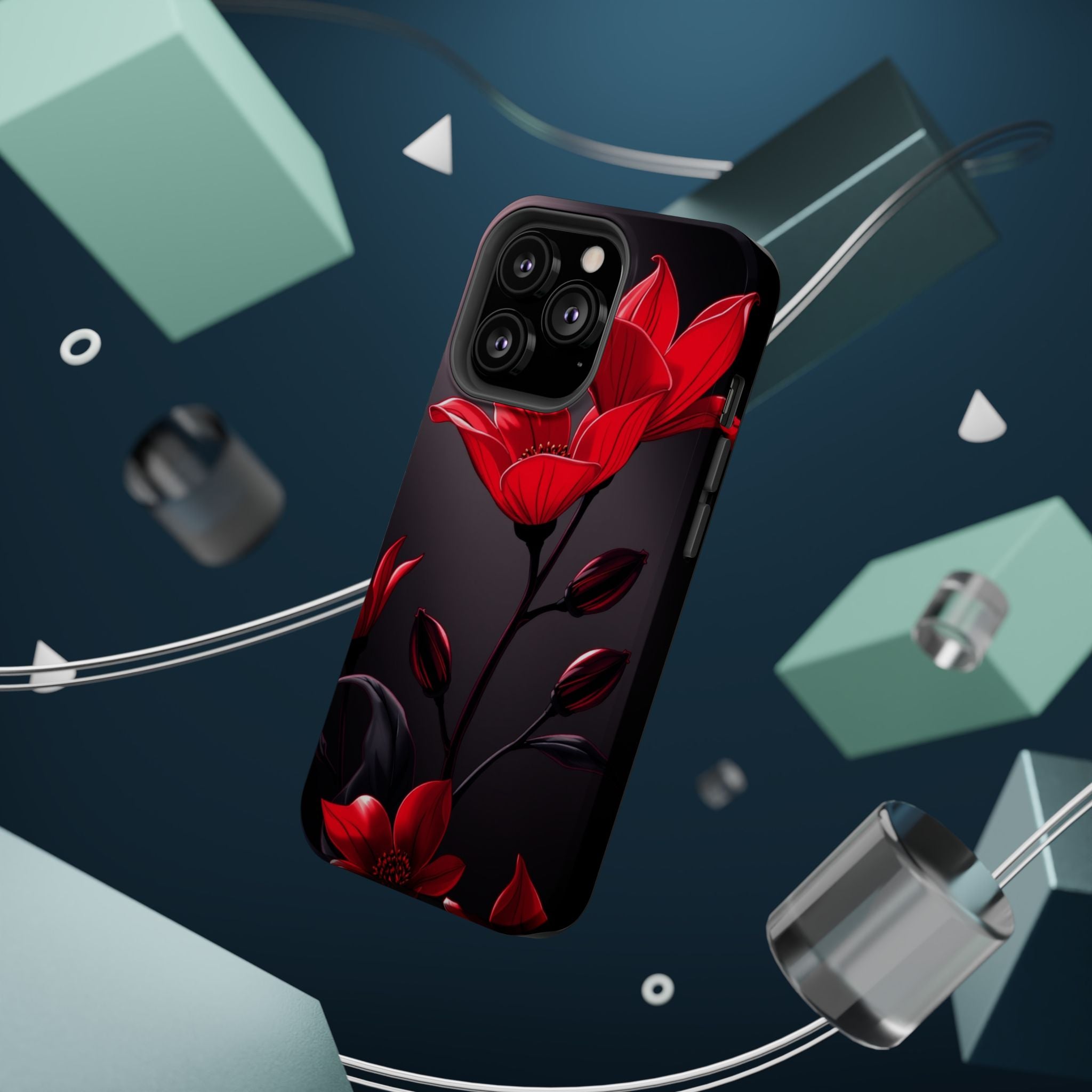 iPhone Dreamy Neon Floral Design Bold Modern Everyday Snap Case · iPhone Case