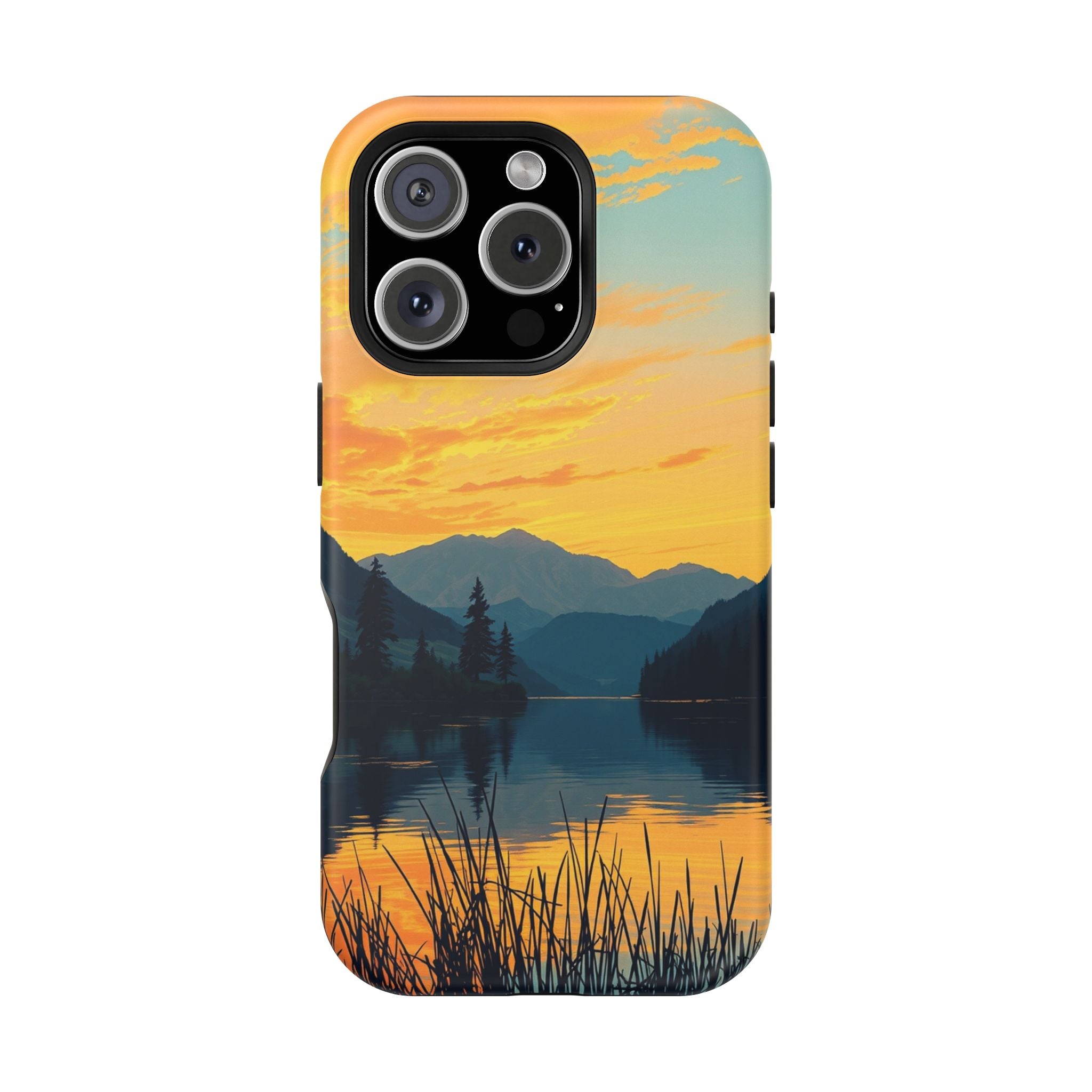 iPhone Lake at Twilight Oil Painting Impressionist iPhone Artistic · iPhone Case