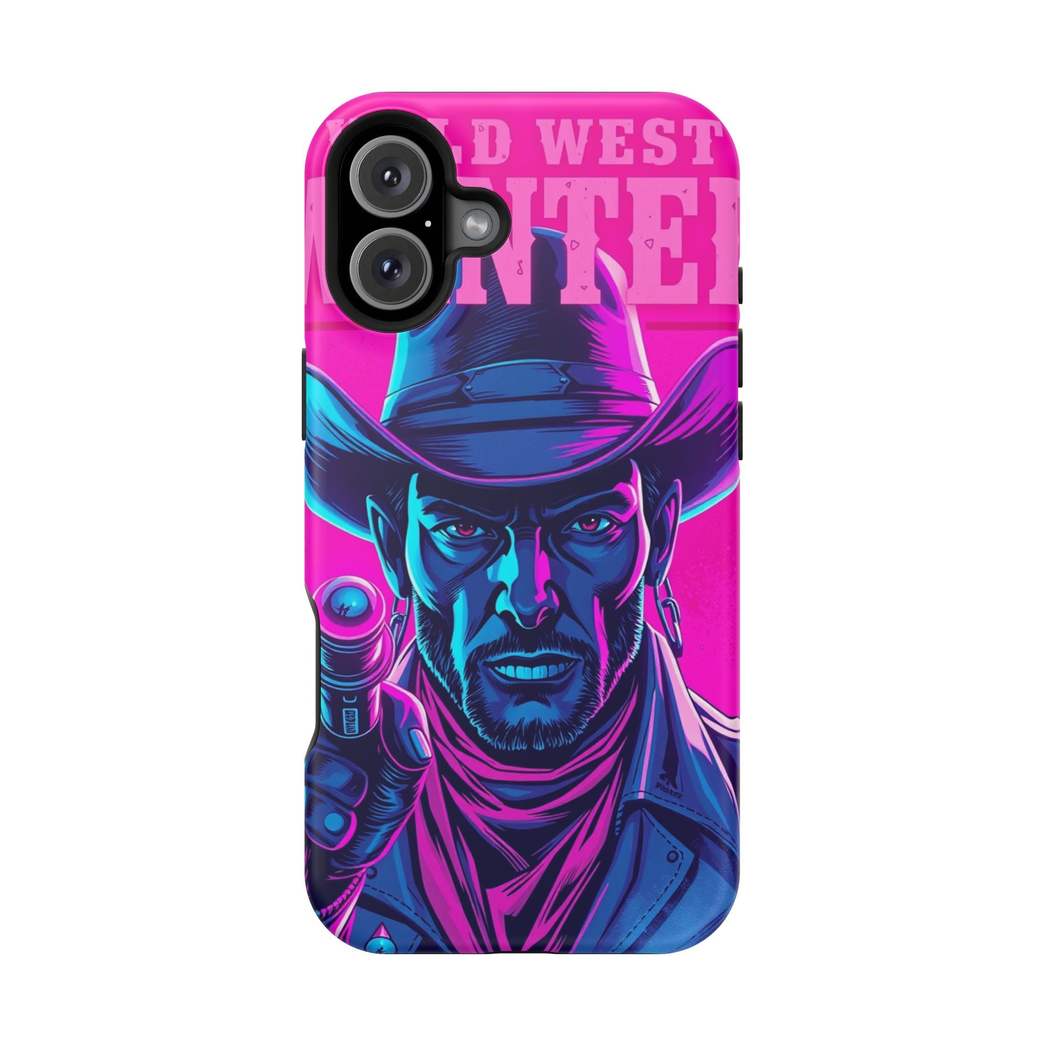 iPhone Wild West Wanted Neon Cyberpunk Slim Everyday Designer Case · iPhone Case