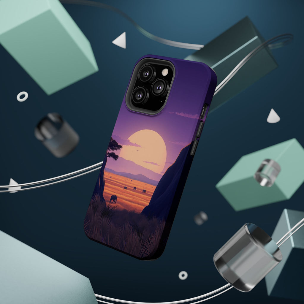 iPhone Lavender And Pearl Savanna Horizon Slim iPhone 18 Everyday · iPhone Case