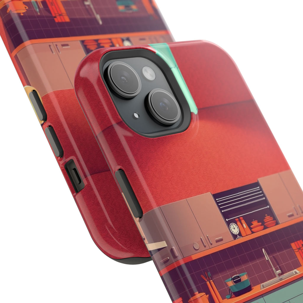 iPhone Earthy 1950s Kitchen Design Bold Modern Everyday Snap Case · iPhone Case