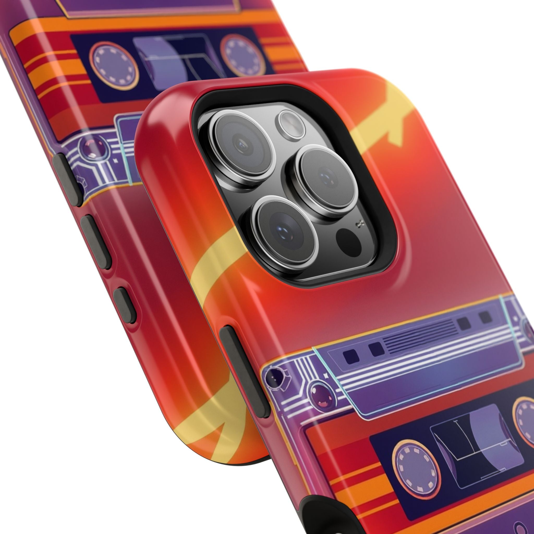 iPhone Cassette Tape Rewind Bold Art Slim Everyday Designer Case · iPhone Case