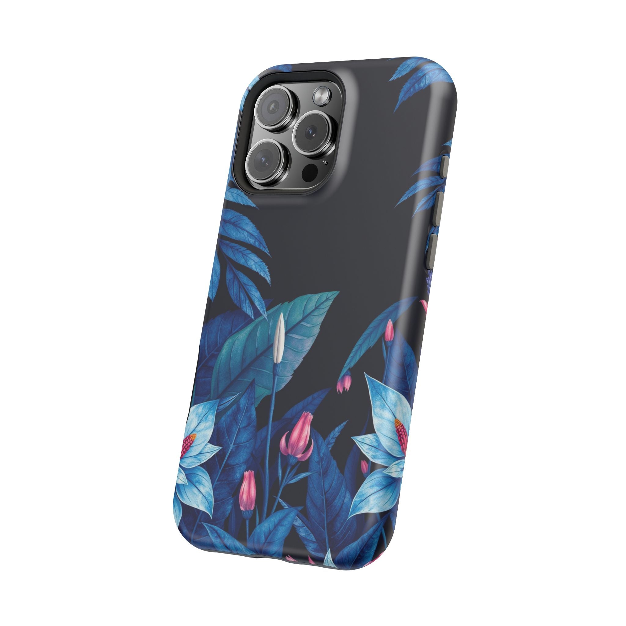 iPhone Serene Jungle Floral Design Clean Minimal Snap Cas Slim Snap Case · iPhon