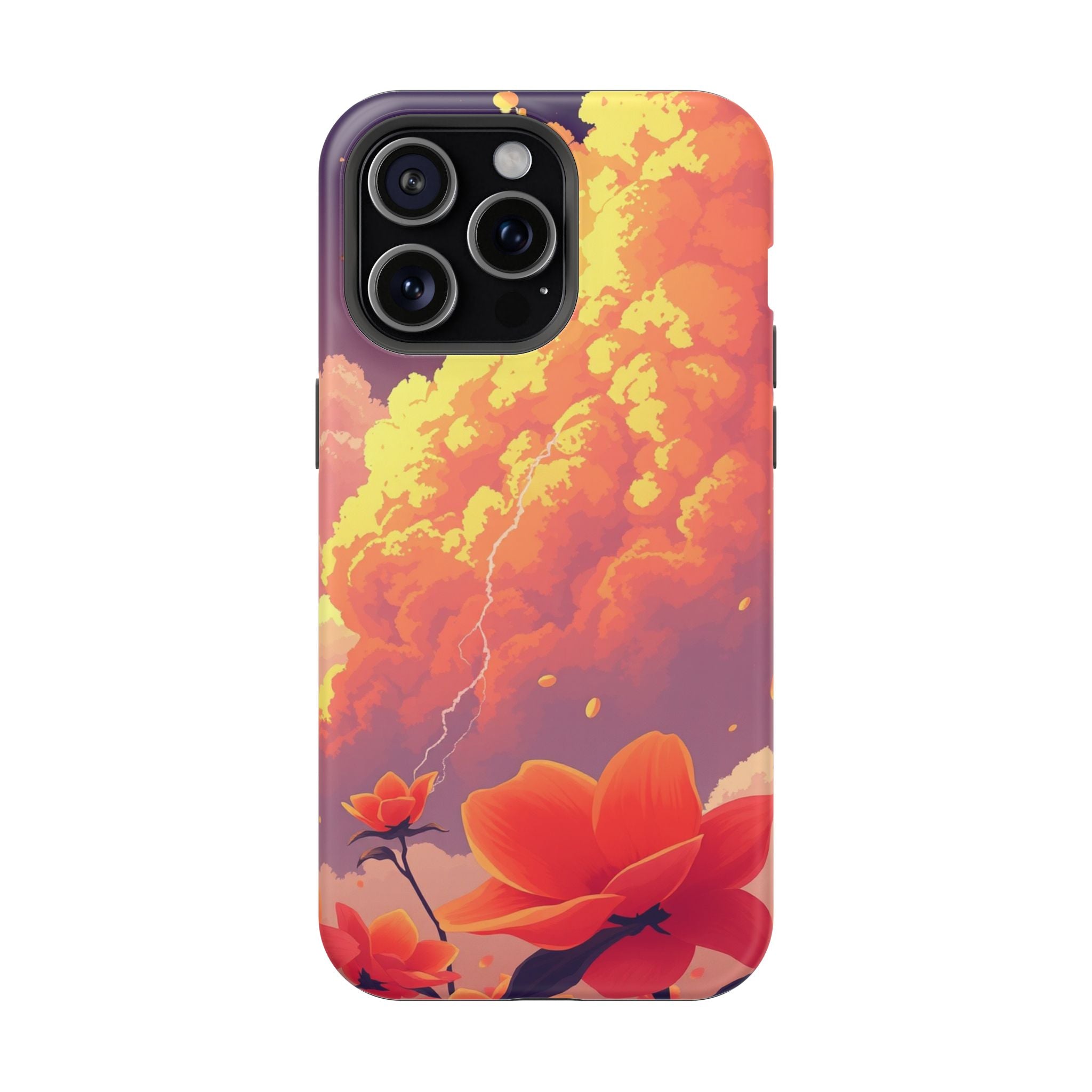 iPhone Sunset Amber And Peach Petal Storm Slim iPhone Everyday Designer · iPhone