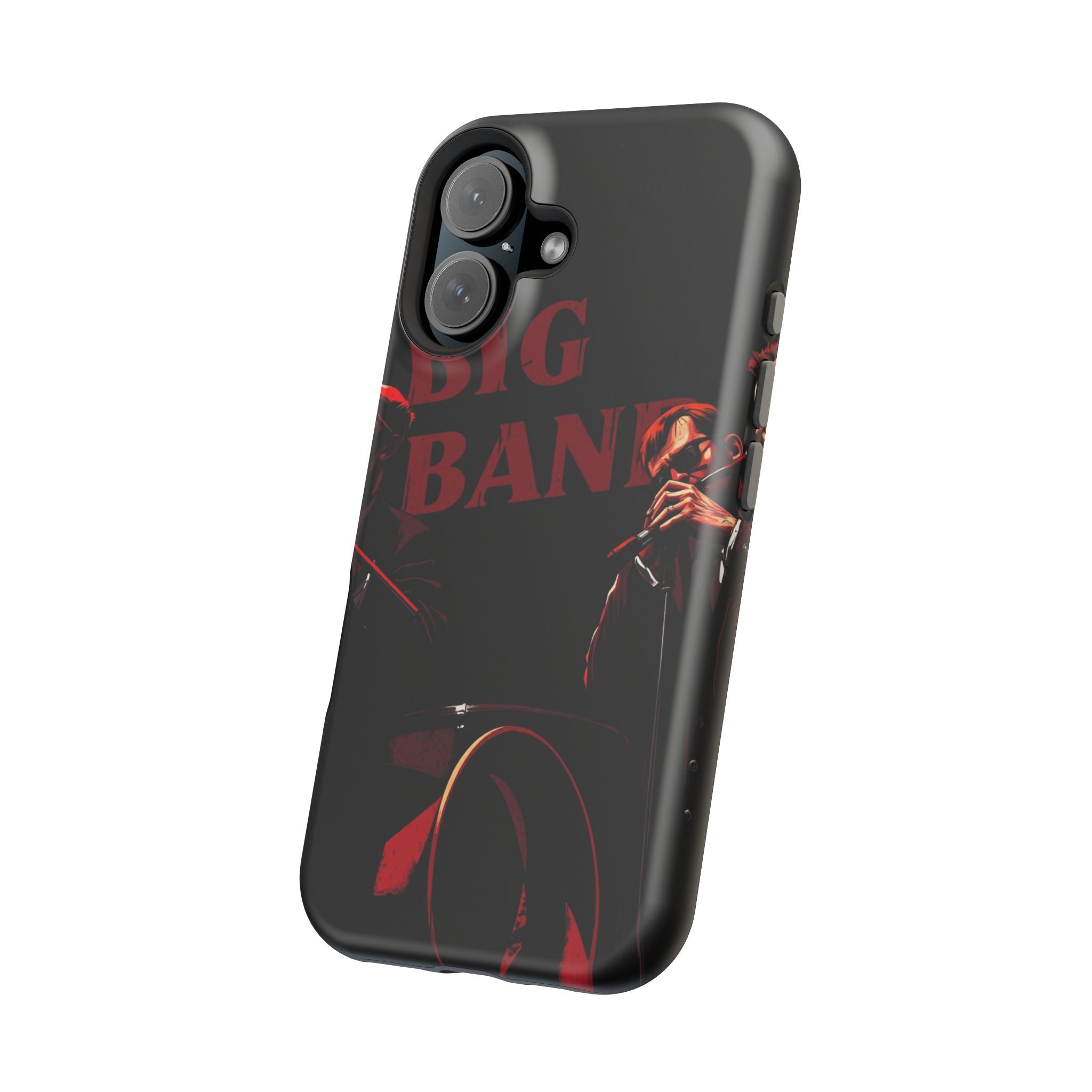 iPhone Black And Crimson Big Band Era Slim Everyday Designer Case · iPhone Case