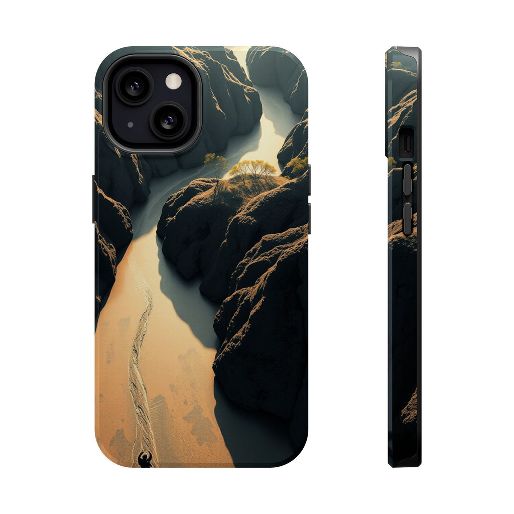 iPhone River Delta Aerial Bold Art Bold Modern Everyday Snap Case · iPhone Case