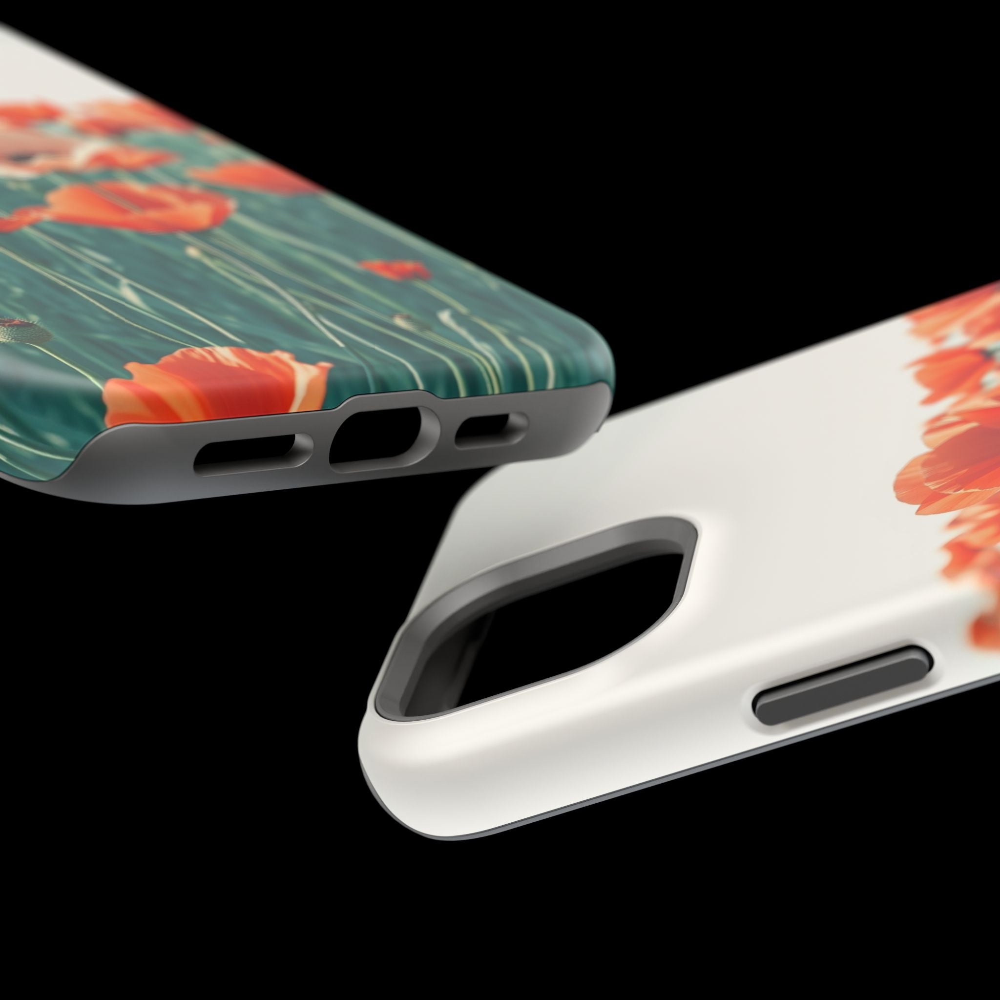 iPhone Mint And Blush Poppy Field 10 Slim Everyday Designer Case · iPhone Case