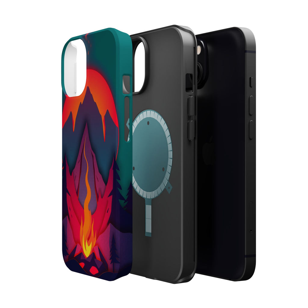 iPhone Cyan And Magenta Wildfire Glow Slim Everyday iPhone 12 Designer · iPhone