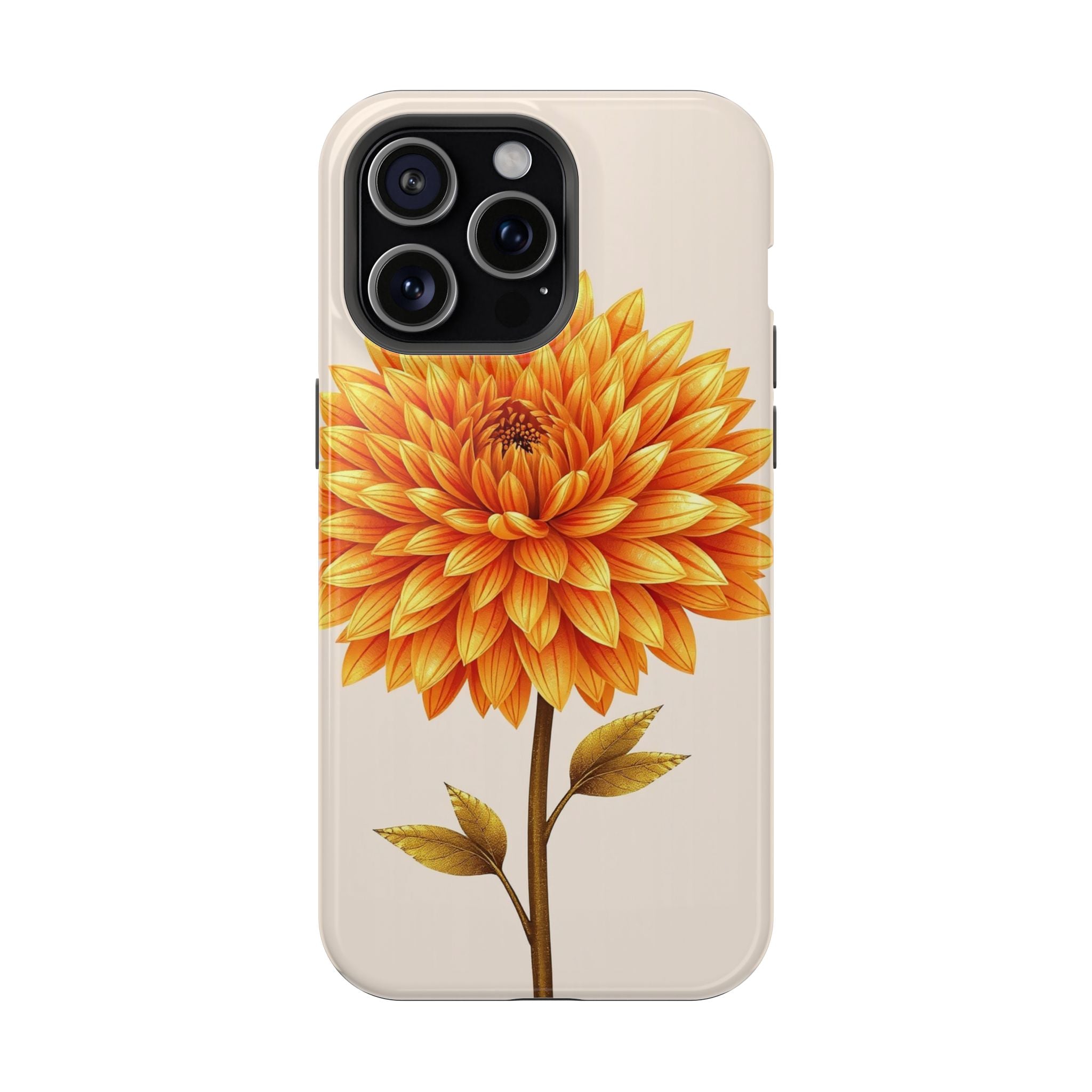 iPhone Chrysanthemum Classic Gold Foil Luxury Slim iPhone Everyday · iPhone Case