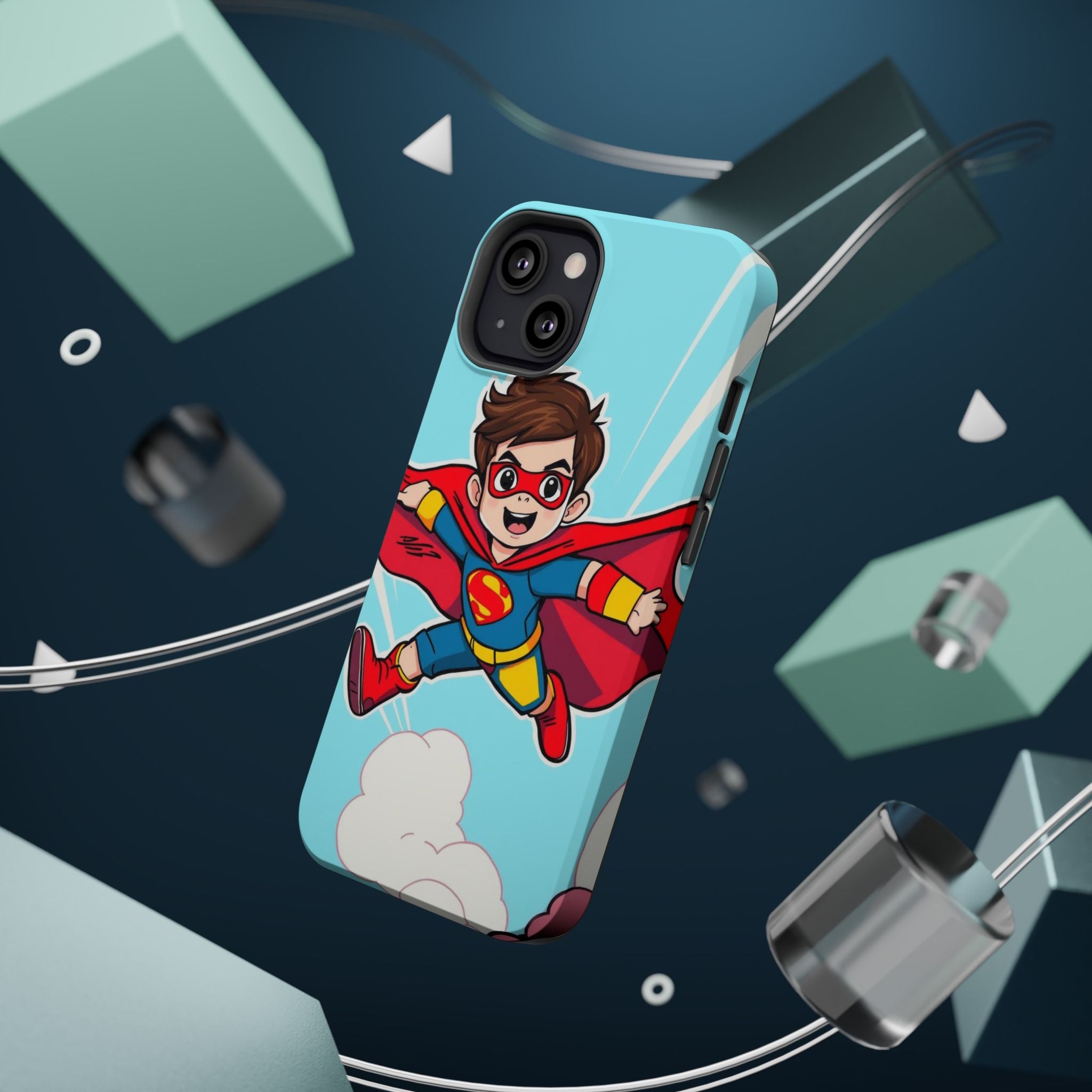 iPhone Kid Superhero Flying Kids Fun iPhone Phone Case Gift Slim · iPhone Case