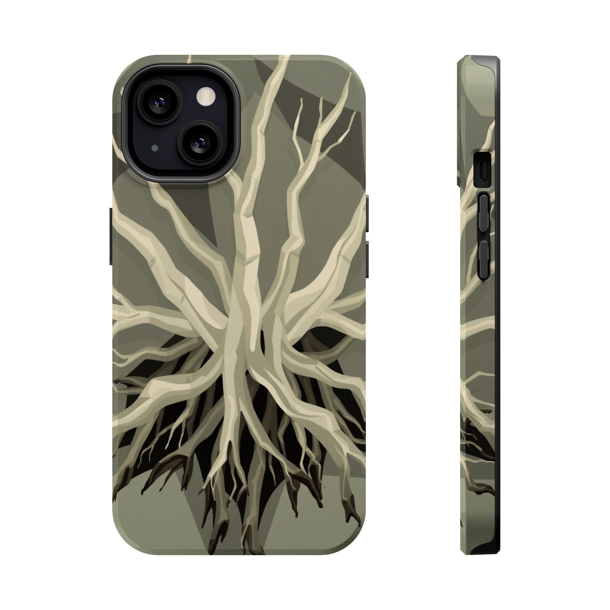 iPhone Sage And Ivory Mangrove Roots Slim Everyday Designer Case · iPhone Case