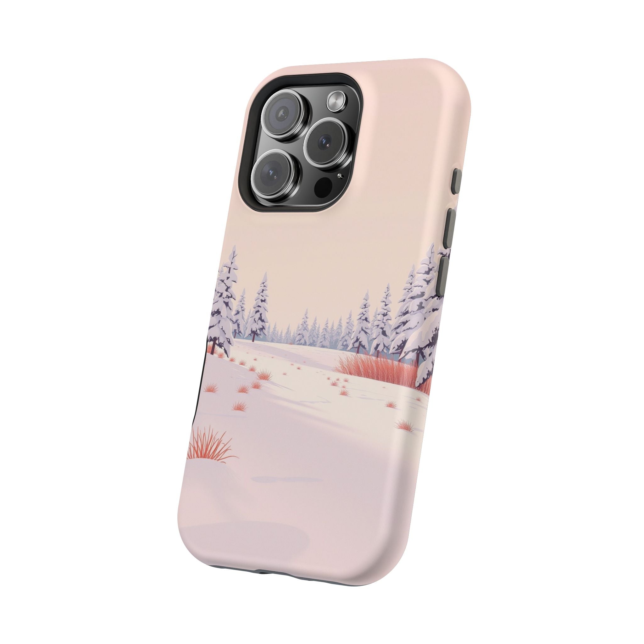 iPhone Snow Field Vintage Retro Poster Slim Everyday Designer Case · iPhone Case