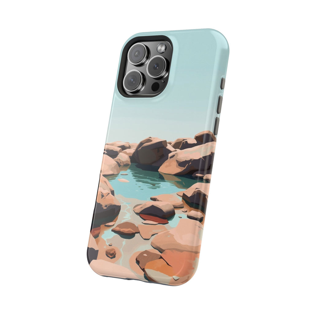 iPhone Tidal Pool Oil Painting Impressionist Slim iPhone Everyday · iPhone Case