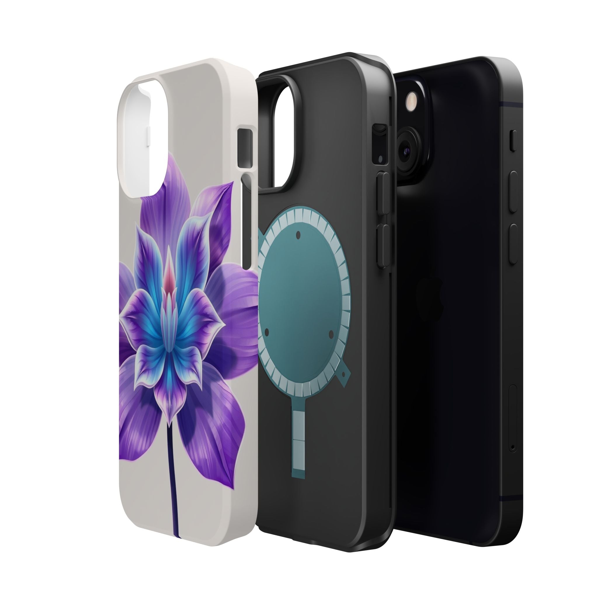 iPhone Dreamy Neon Floral Design 10 Slim Everyday Designer Case · iPhone Case