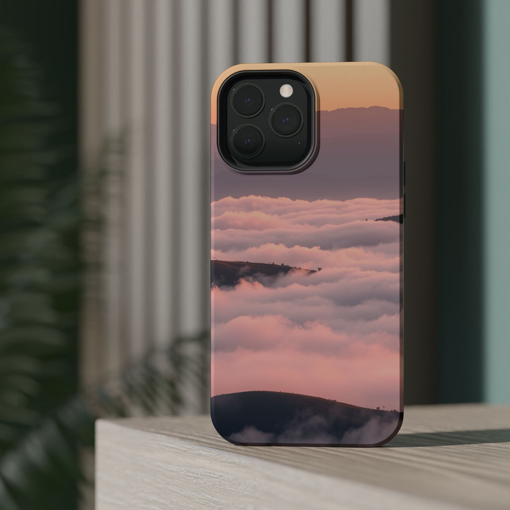 iPhone Fog Rolling Over Hills Grunge Distressed Soft iPhone Finish · iPhone Case