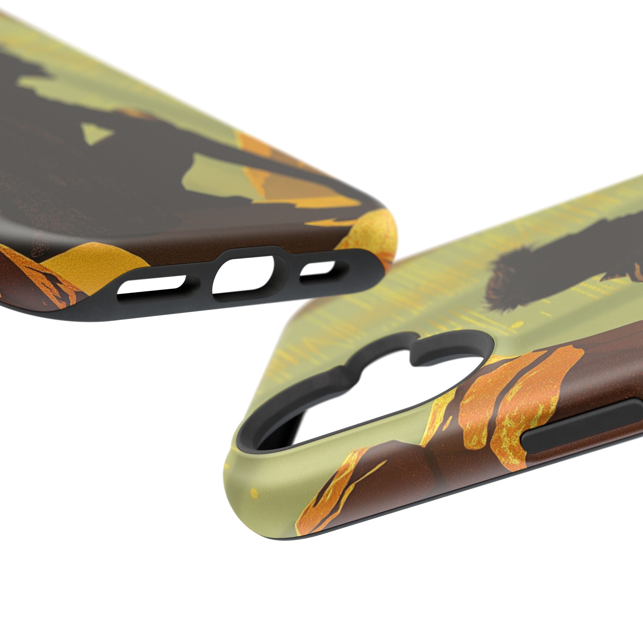 iPhone Mustard And Rust Overthinking Again Slim Everyday Designer Case · iPhone