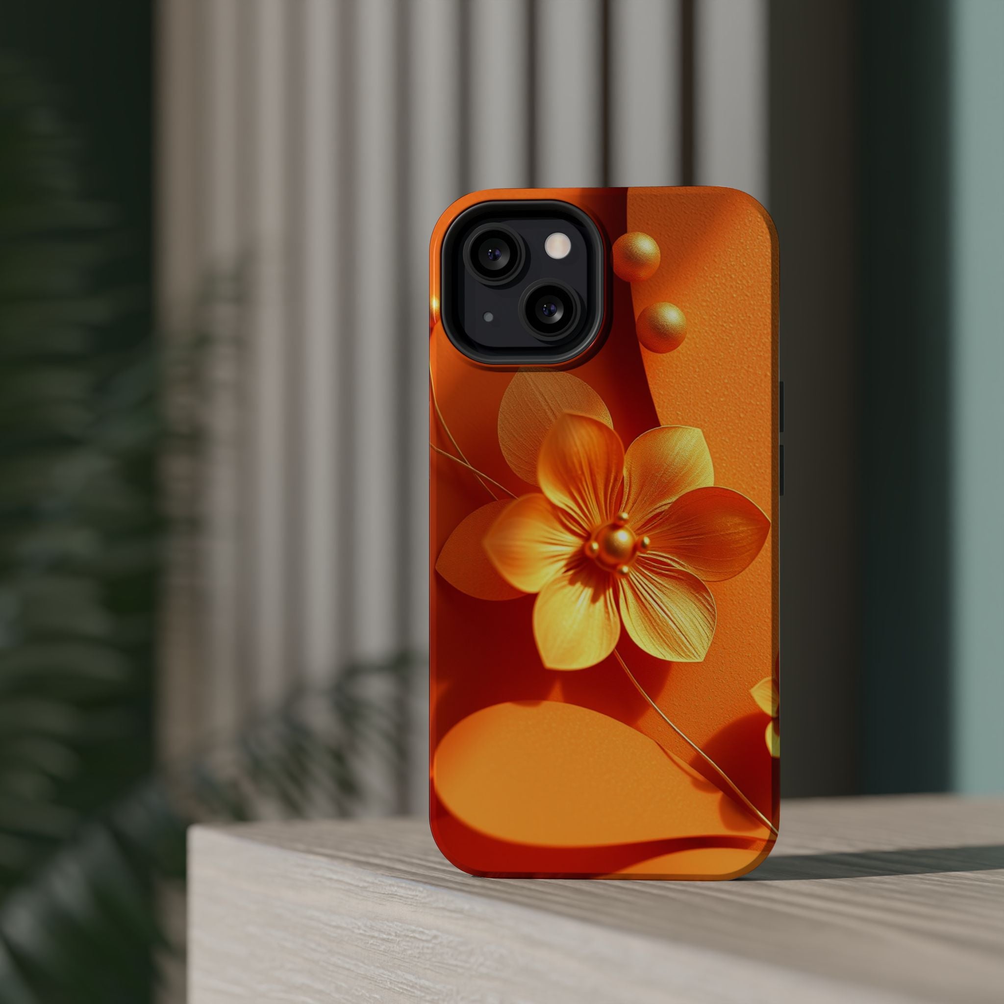 iPhone Floral Geometric Gold Foil Luxury Slim Everyday iPhone Designer · iPhone