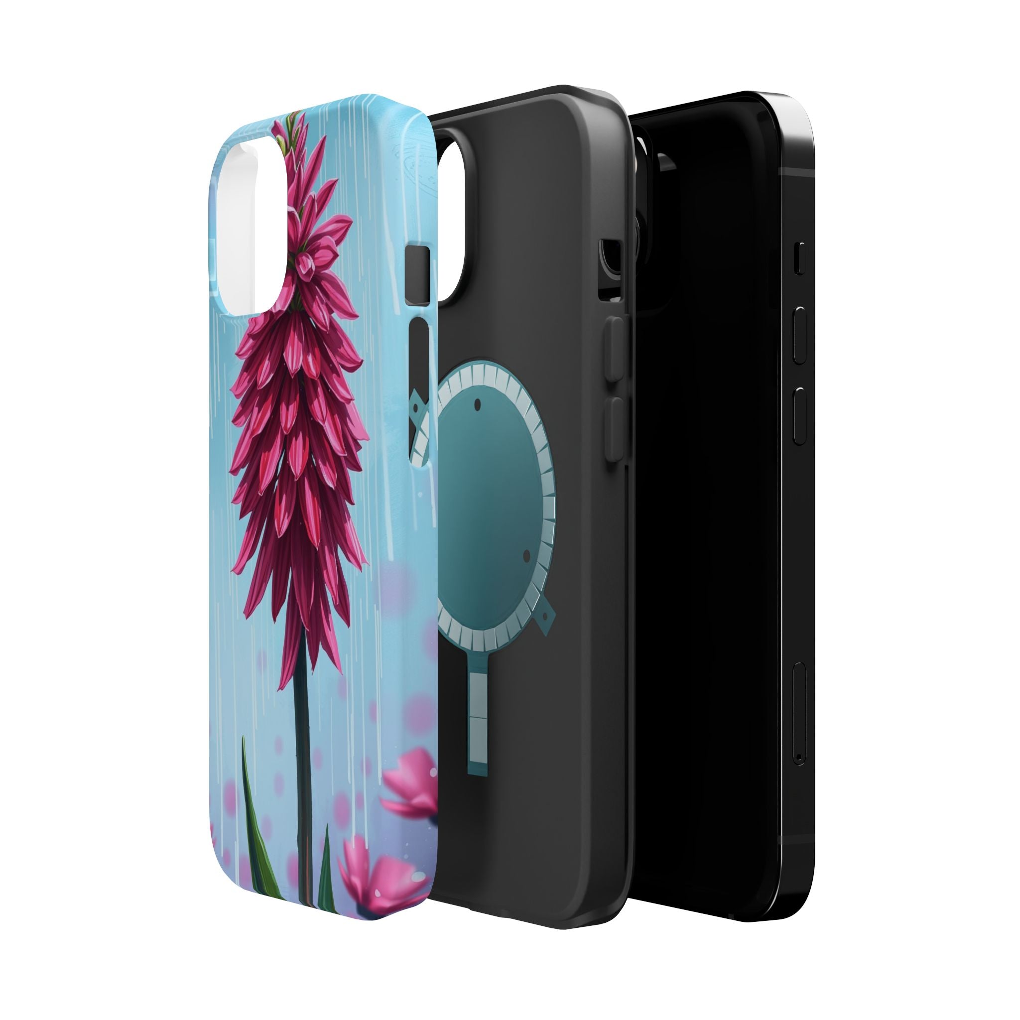 iPhone Cyan And Magenta Spring Shower Bloom Slim iPhone Everyday · iPhone Case