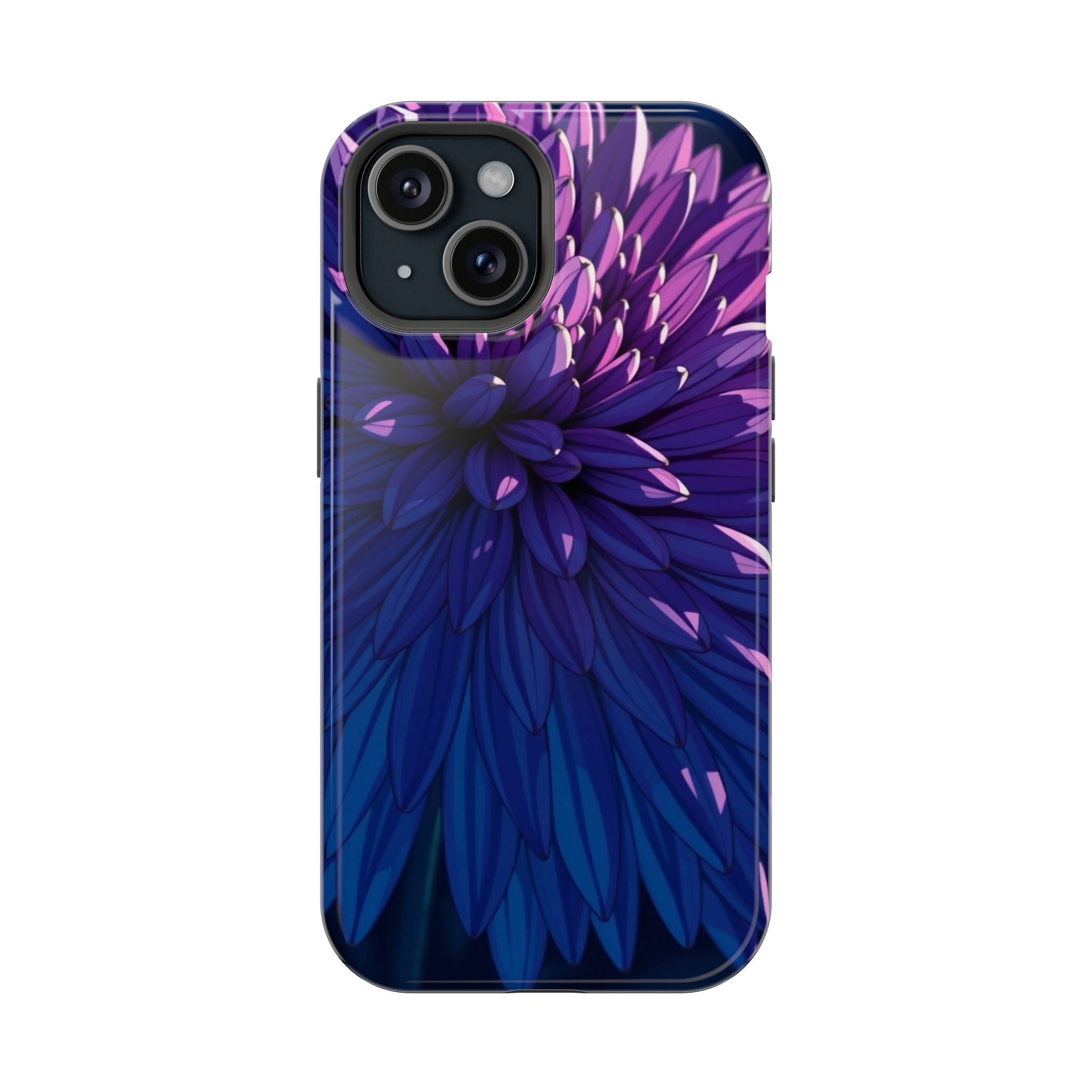 iPhone Indigo And Violet Chrysanthemum Classic Soft iPhone Finish · iPhone Case