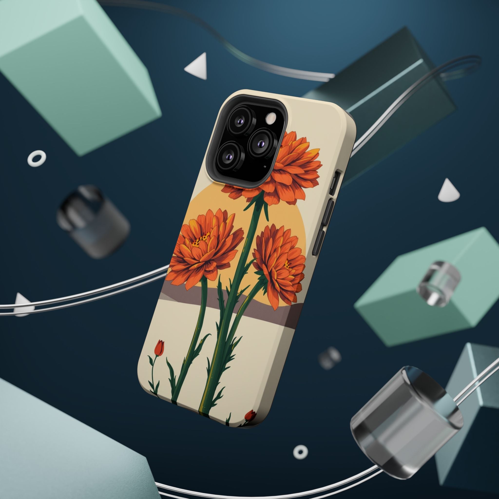 iPhone Ranunculus Stack Bold Art Bold Modern Everyday Snap Case · iPhone Case
