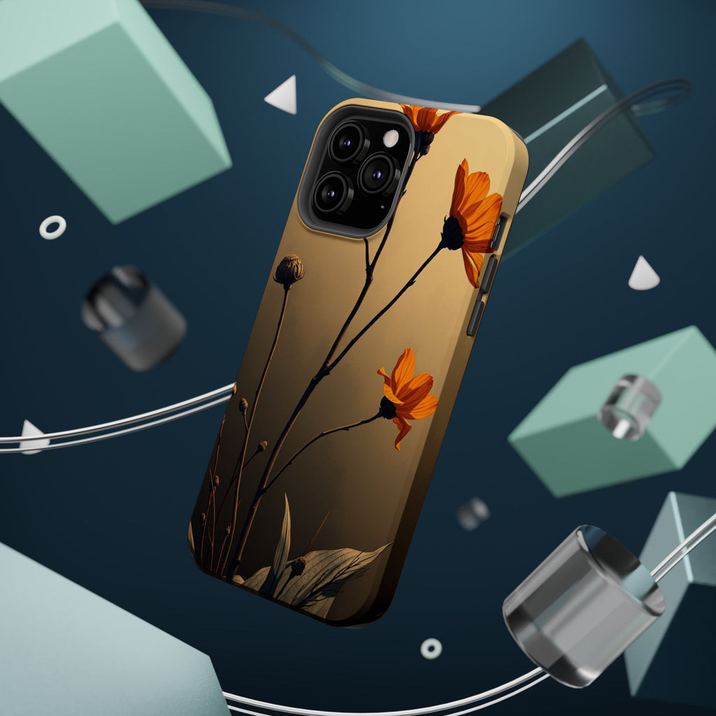 iPhone Burnt Orange And Sand Botanical Illustration Gal Slim Snap Case · iPhone