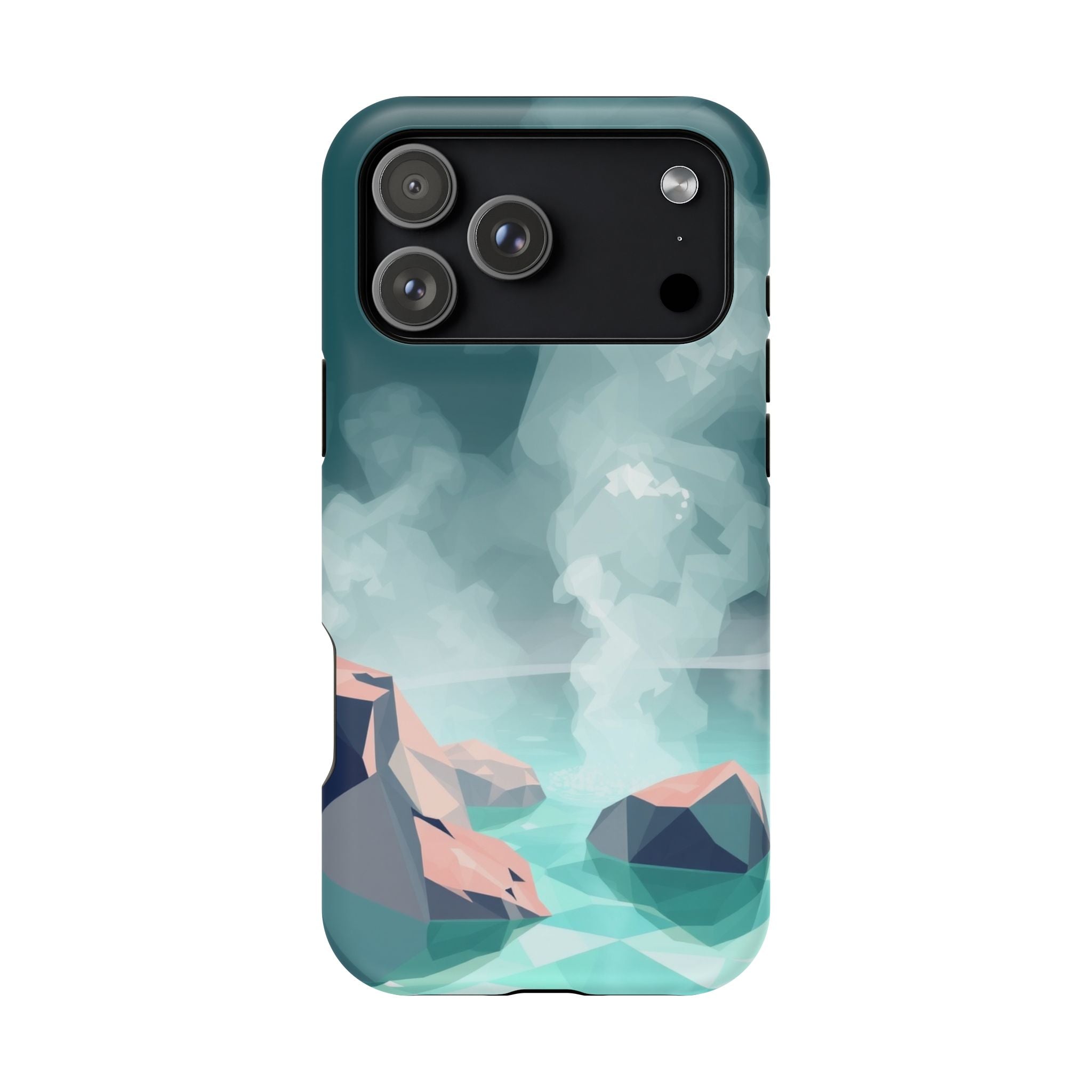 iPhone Mint And Blush Hot Spring Steam Slim Everyday iPhone 10 Designer · iPhone