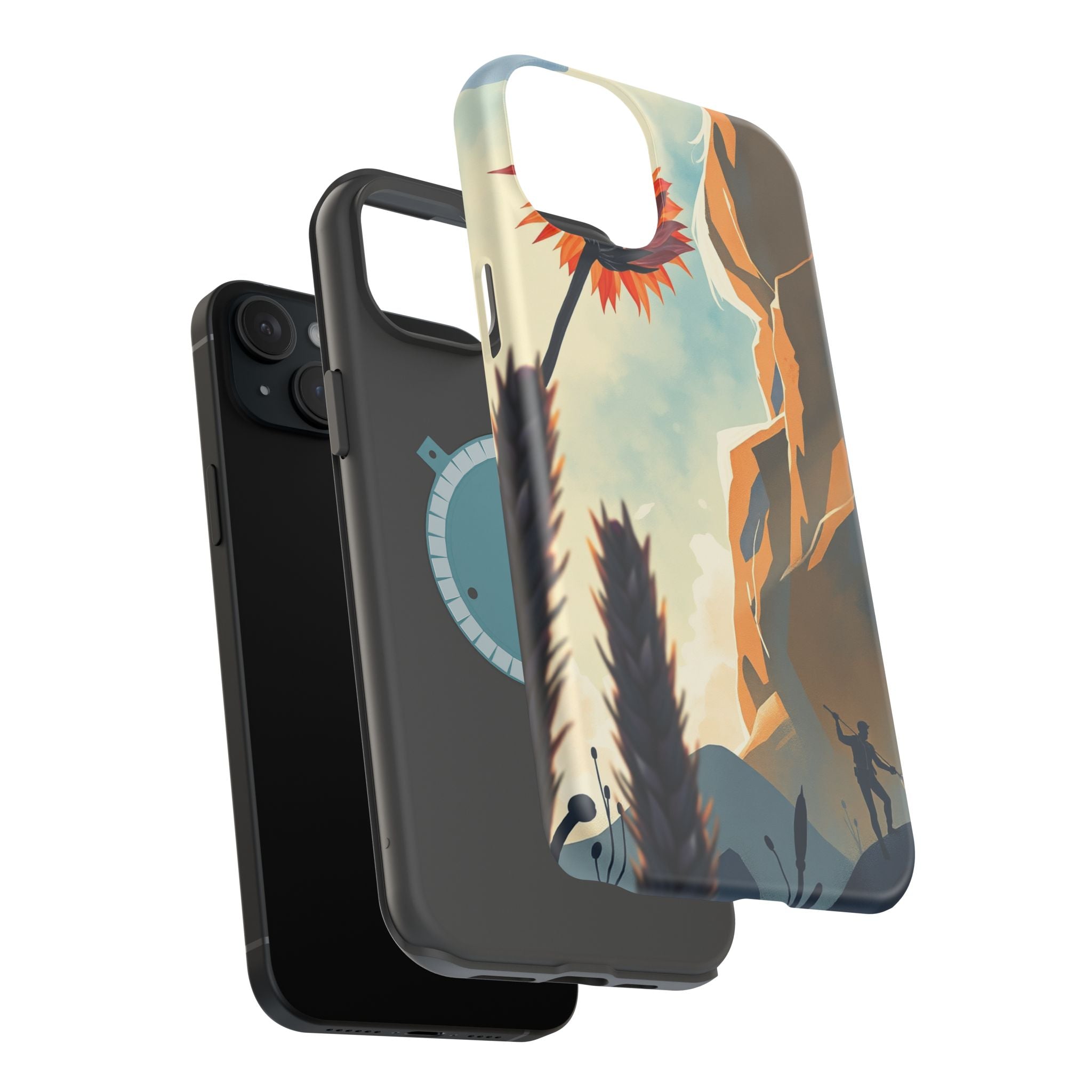 iPhone Bud Burst Vibrant Watercolor Artistic Everyday Cas Slim Snap Case · iPhon