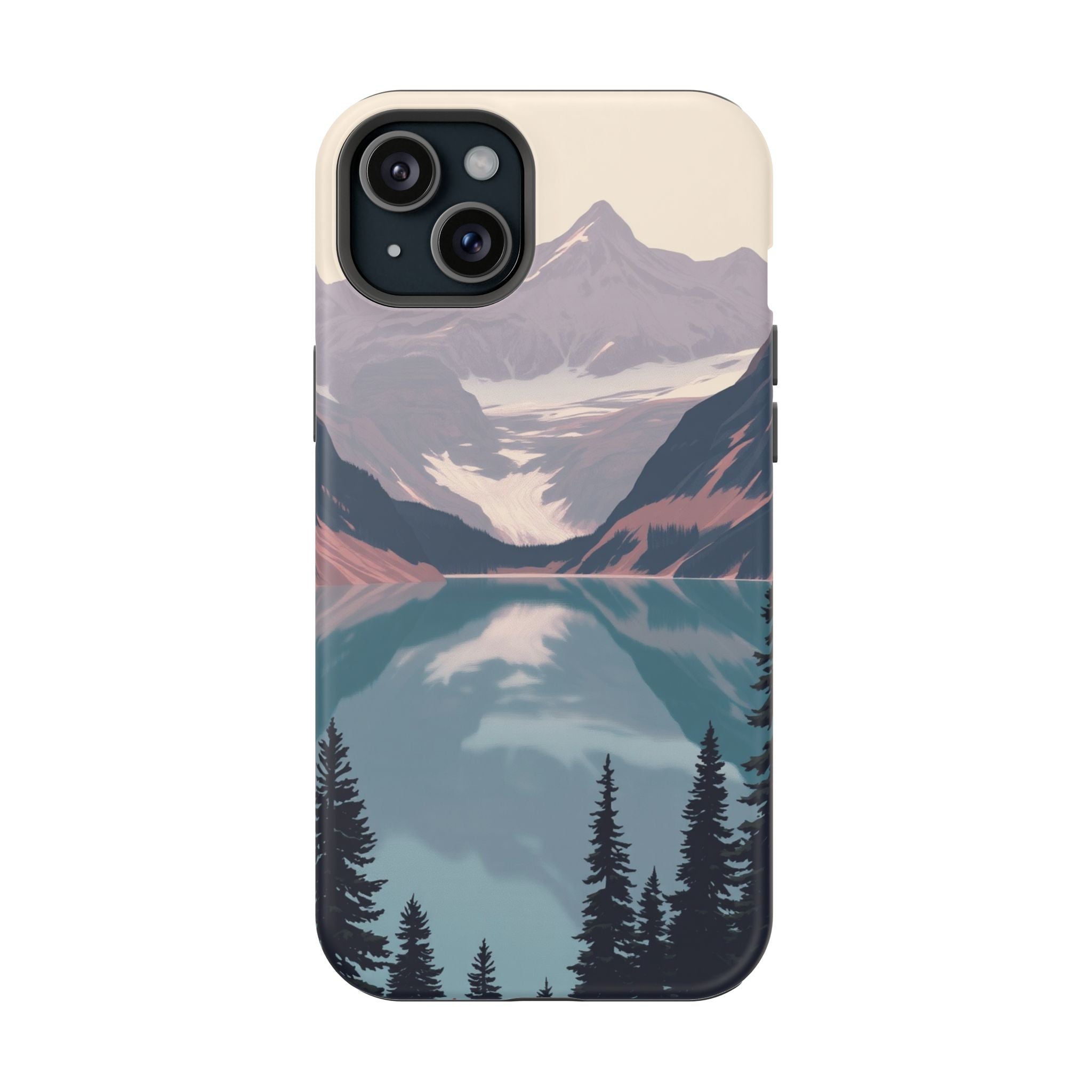 iPhone Rose Pink And Cream Glacier Lake Slim Everyday iPhone 18 · iPhone Case