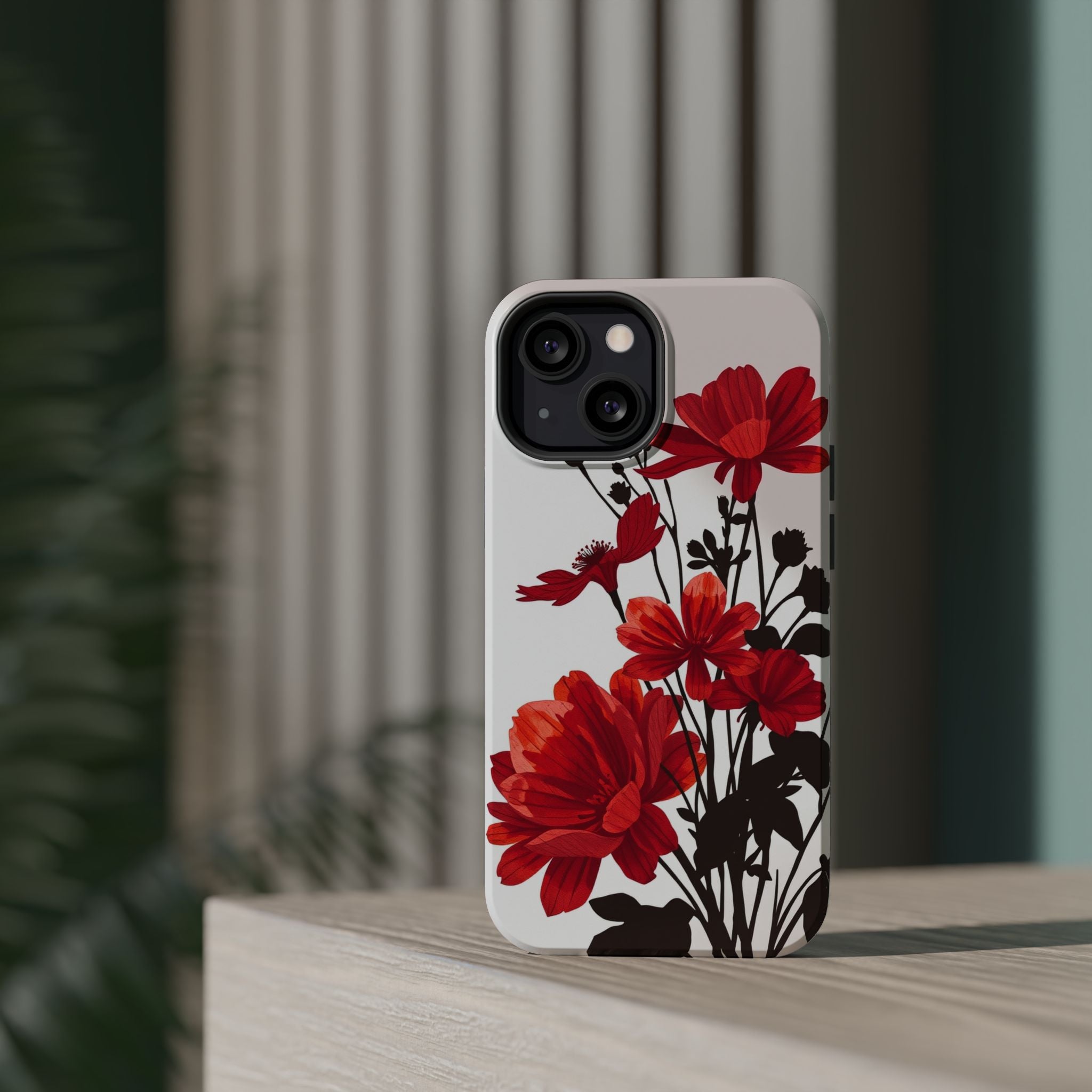 iPhone Floral Silhouette Cinematic Art Slim Snap Case · iPhone Case