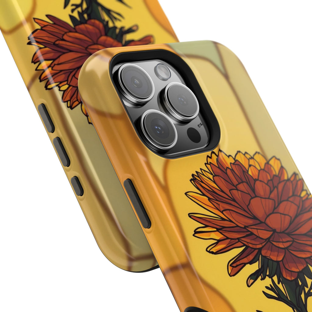 iPhone Sunset Amber And Peach Ranunculus Stack Soft iPhone Finish · iPhone Case