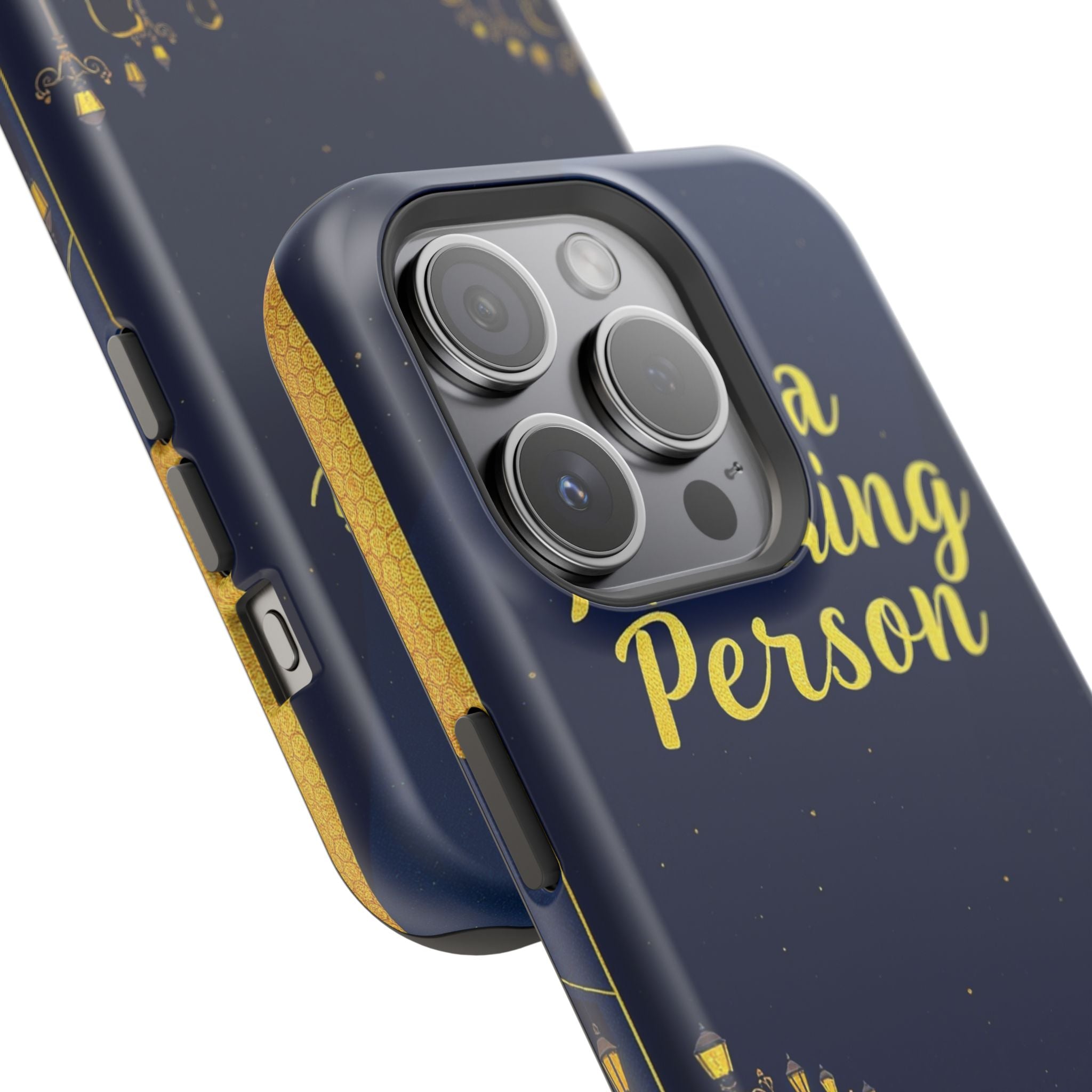 iPhone Midnight Blue And Silver Not a Morning Person Slim Snap Case · iPhone Cas